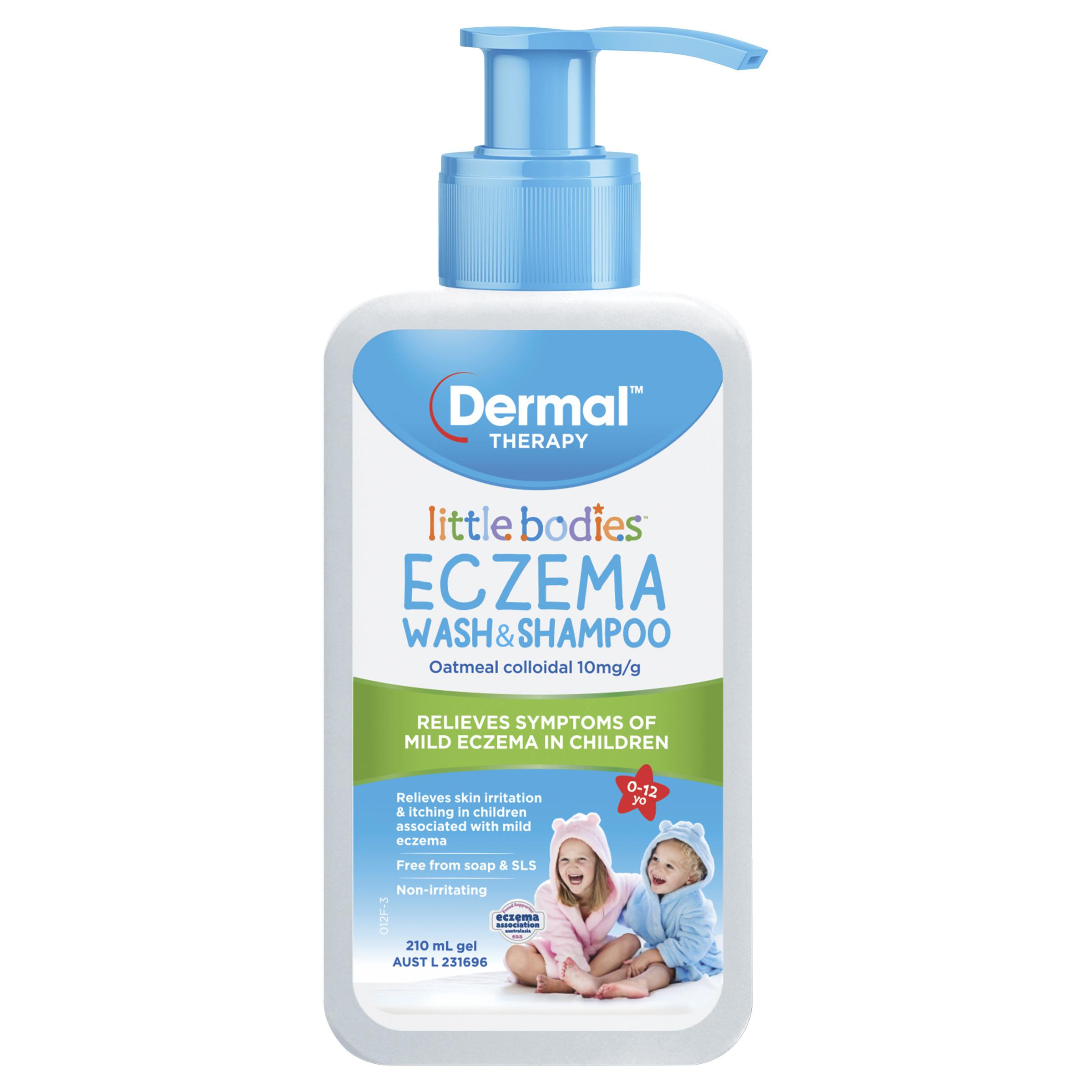 DERMAL THERAPY LITTLE BODIES ECZEMA WASH & SHAMPOO 210ML