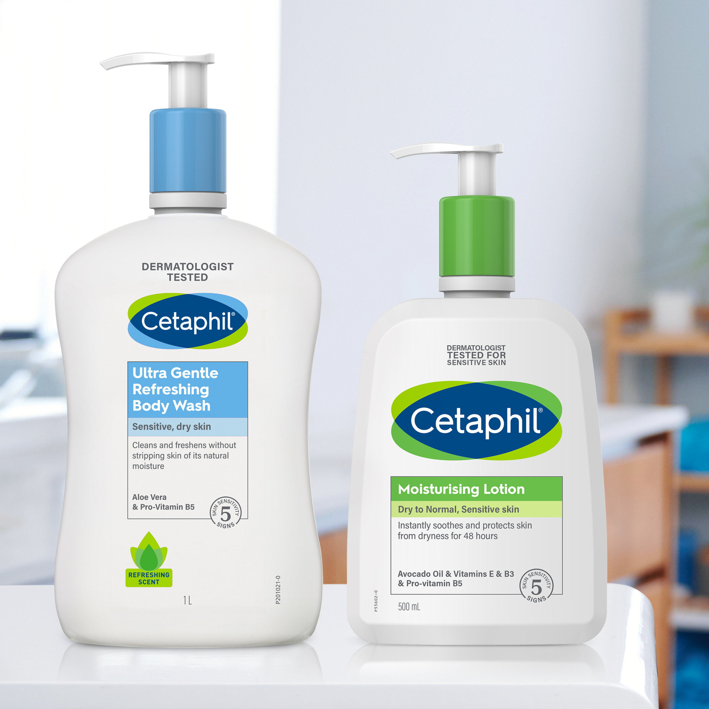 CETAPHIL ULTRA GENTLE REFRESHING BODY WASH 1 LITRE - Image 3