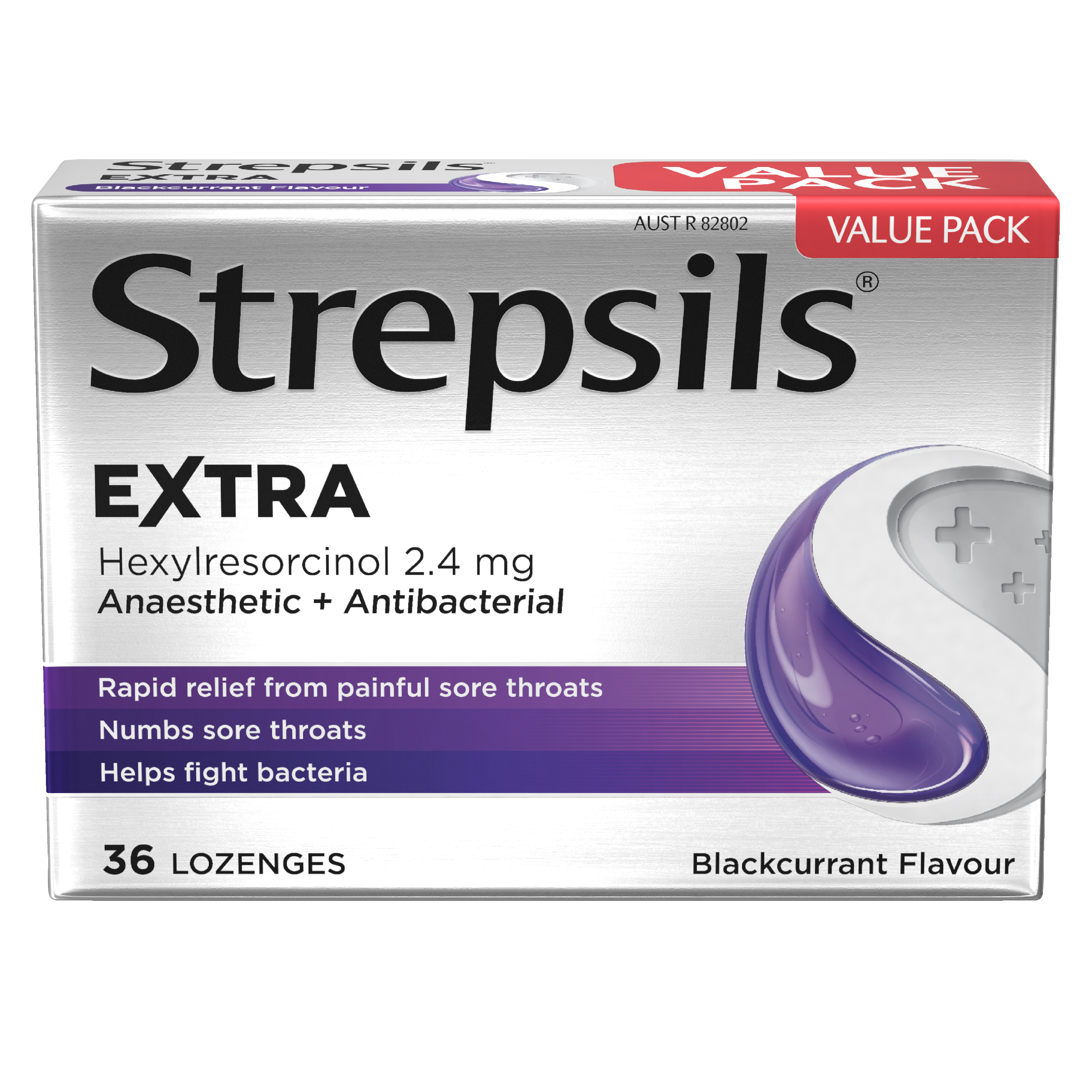 STREPSILS EXTRA BLACKCURRANT 36 LOZENGES - Image 11