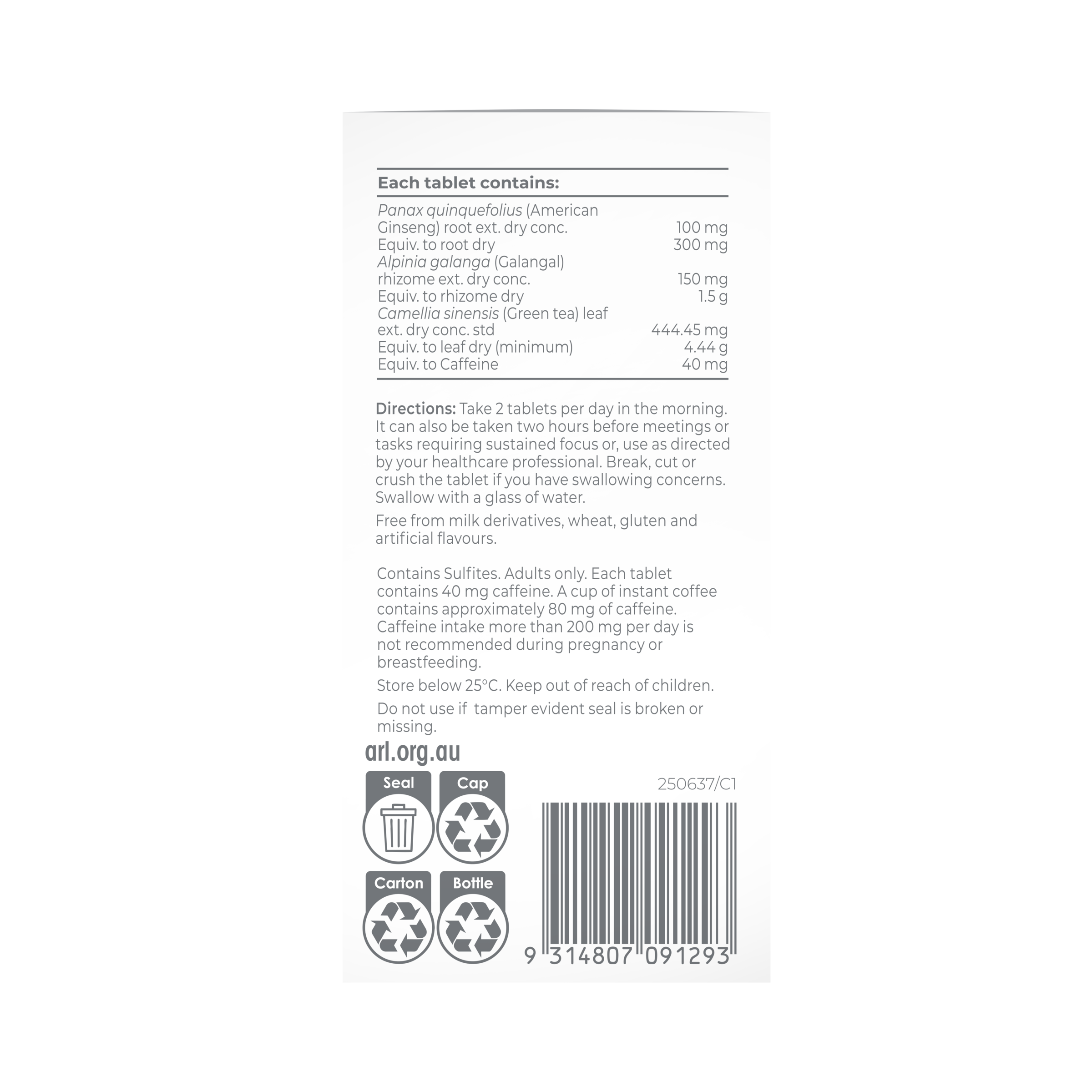 PROMENSIL BRAIN FOG TABLETS 60 - Image 3