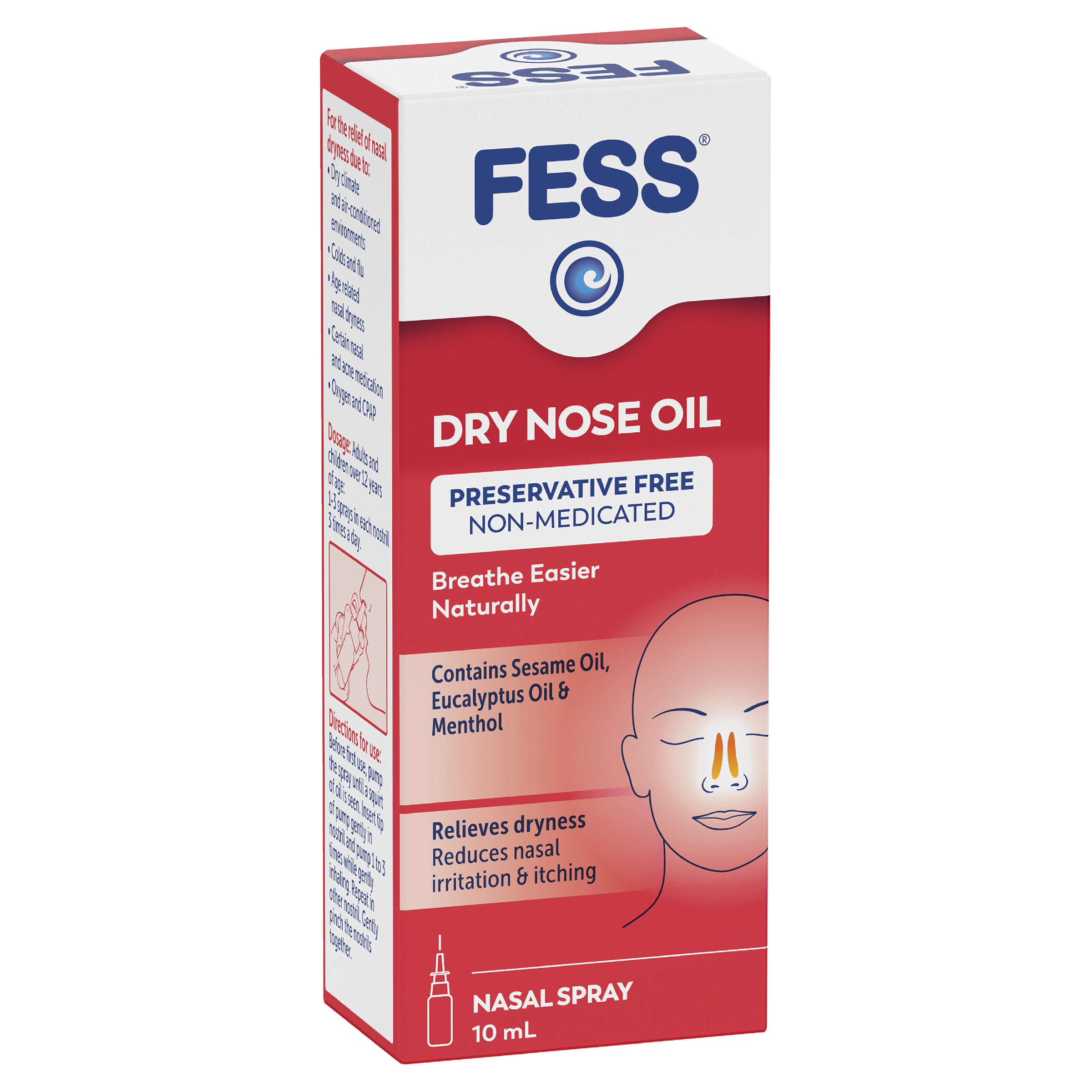 FESS DRY NOSE OIL SPRAY 10ML