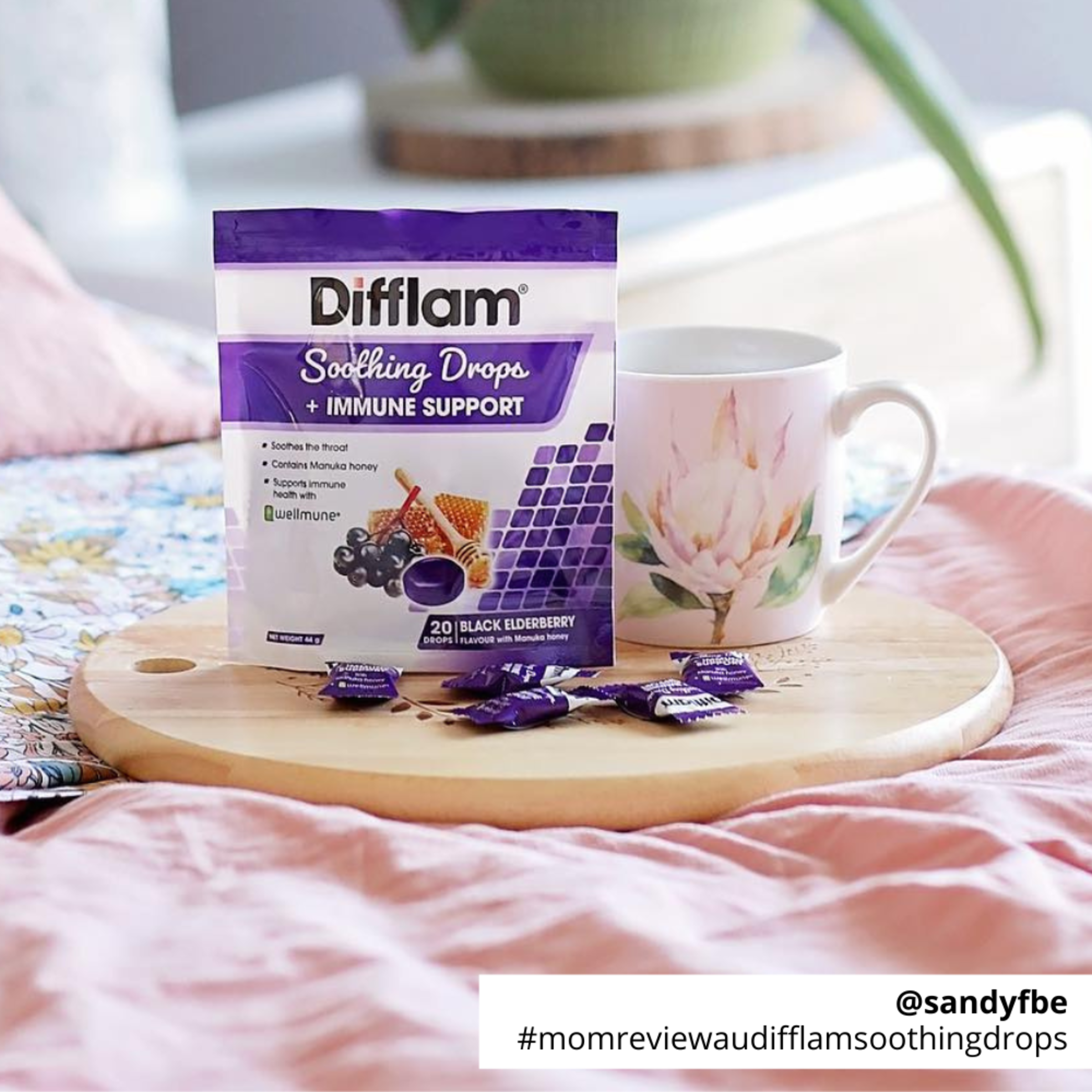 DIFFLAM+IMMUNE SUPPORT BLACK ELDERBERRY THROAT 20 LOZENGES - Image 4