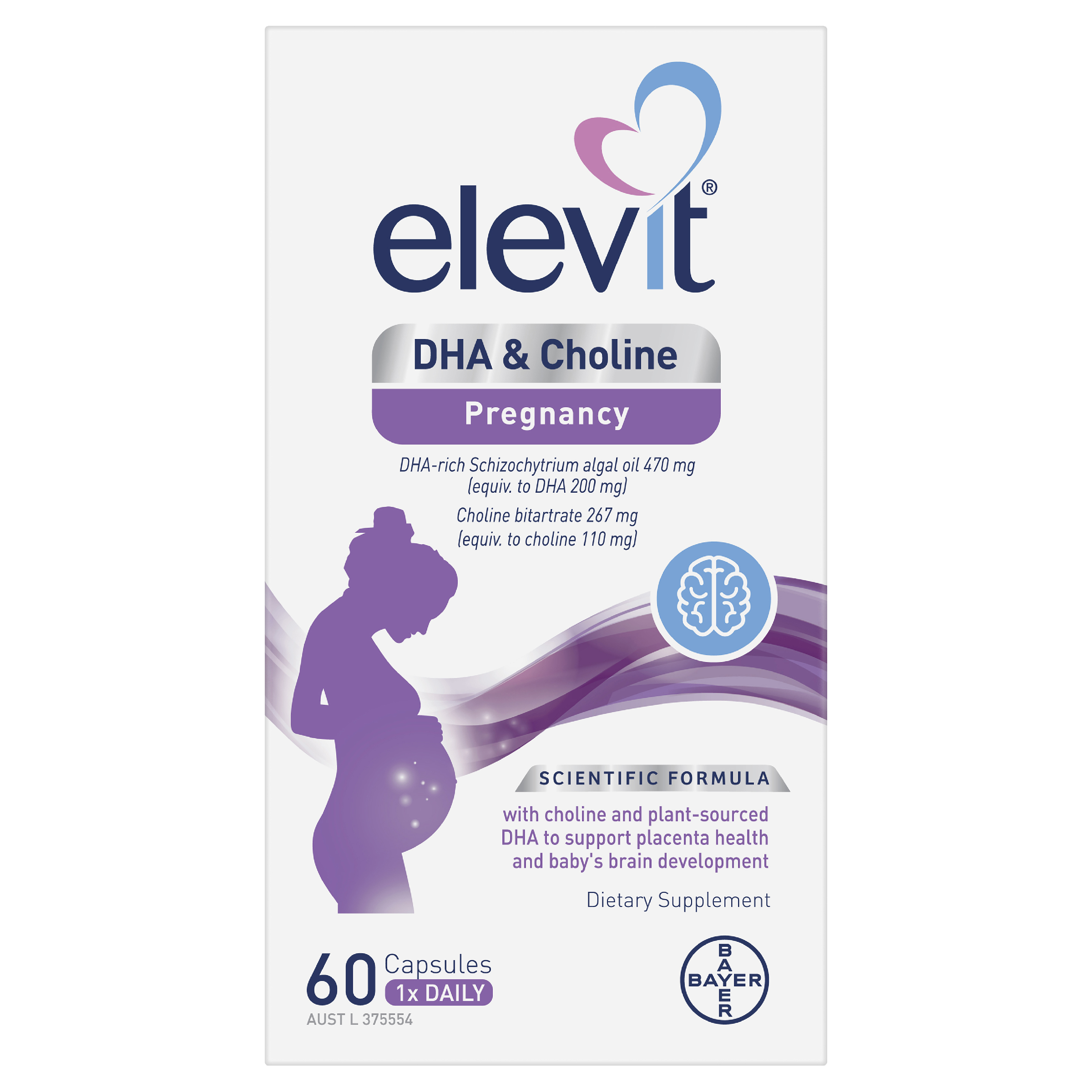 ELEVIT DHA & CHOLINE 60 CAPSULES - Image 2