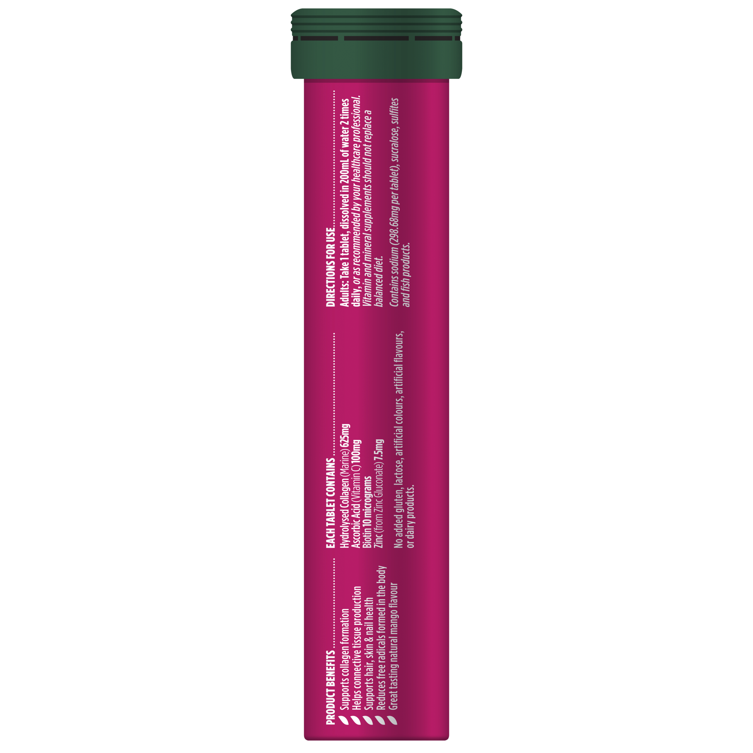 NATURES OWN COLLAGEN + SKIN SUPPORT 20 TABLETS - Image 2