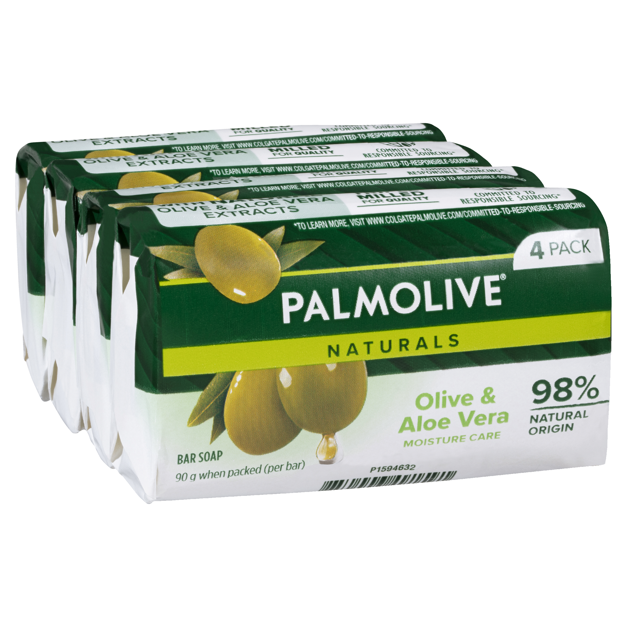PALMOLIVE NATURALS BODY SOAP MOISTURE CARE ALOE & OLIVE 90G 4 PACK