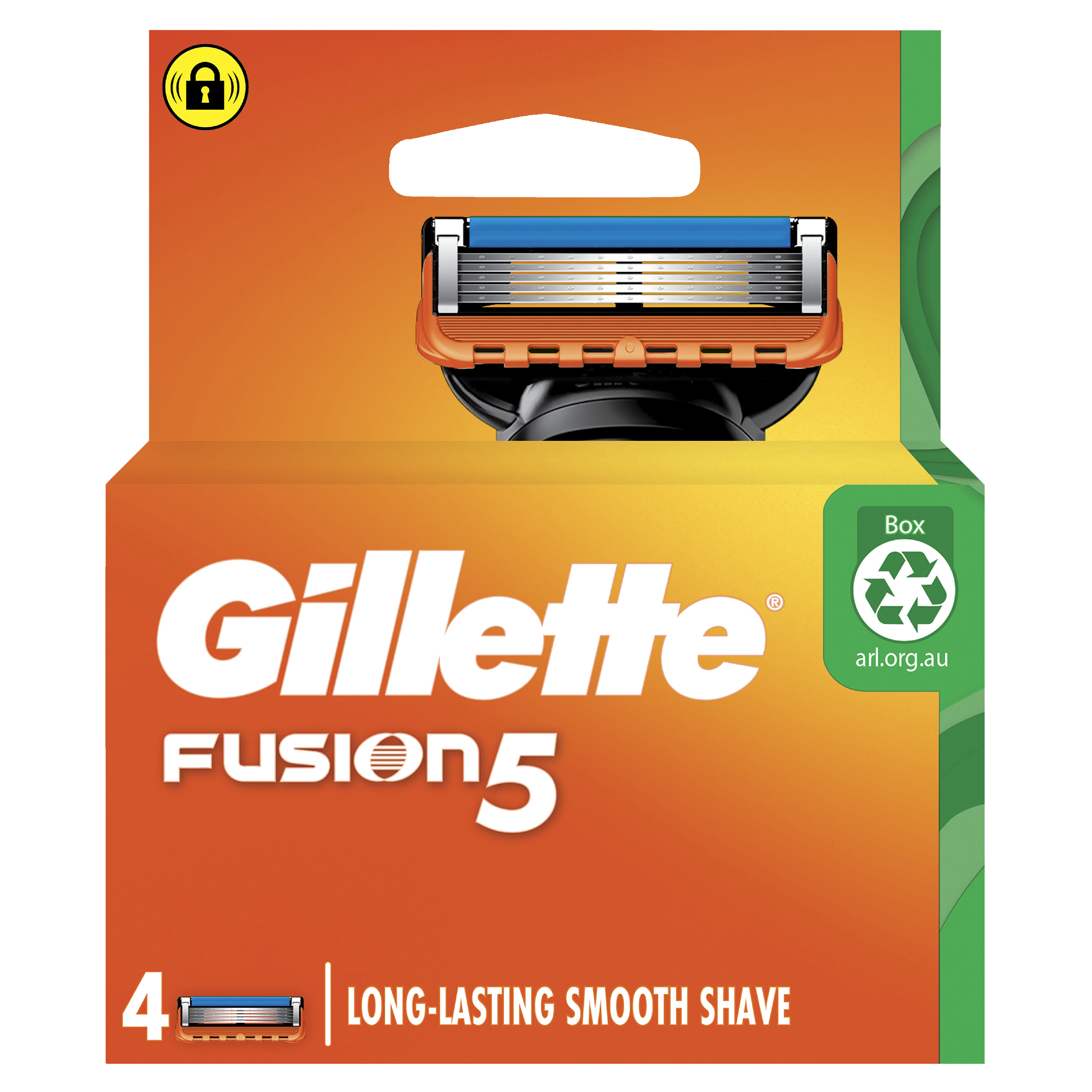 GILLETTE FUSION5 MANUAL REFILL BLADES 4 PACK - Image 4