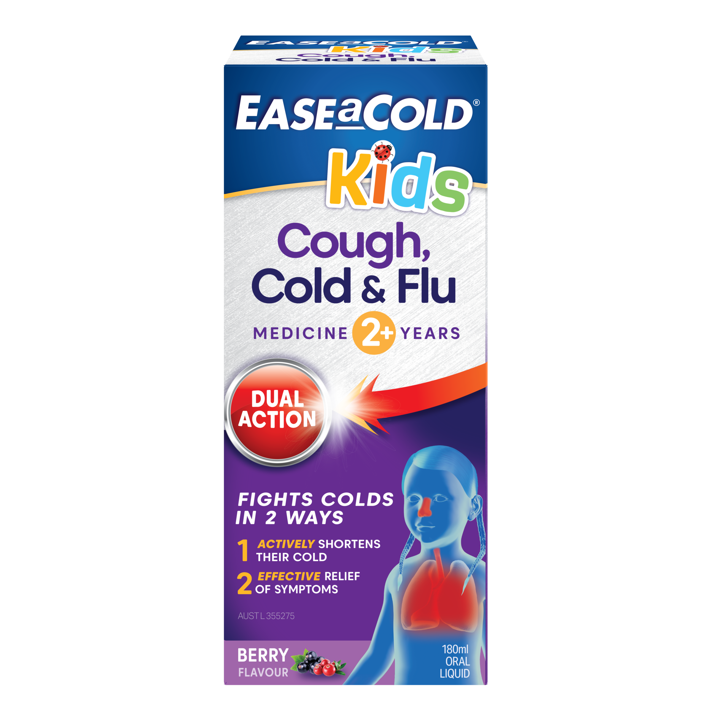 EASE A COLD KIDS COUGH COLD FLU 180ML