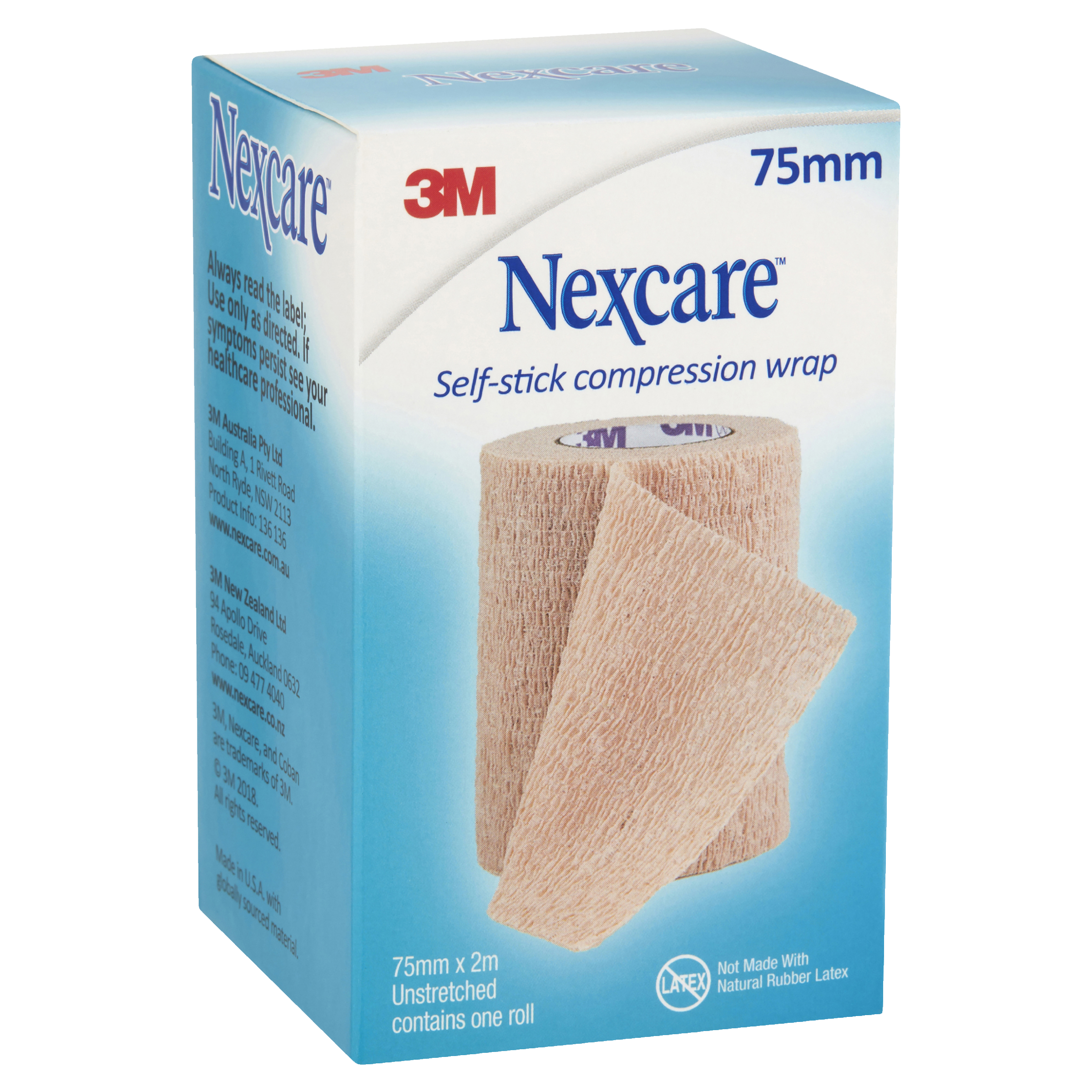 NEXCARE SELF STICK COMPRESSION WRAP 75MM