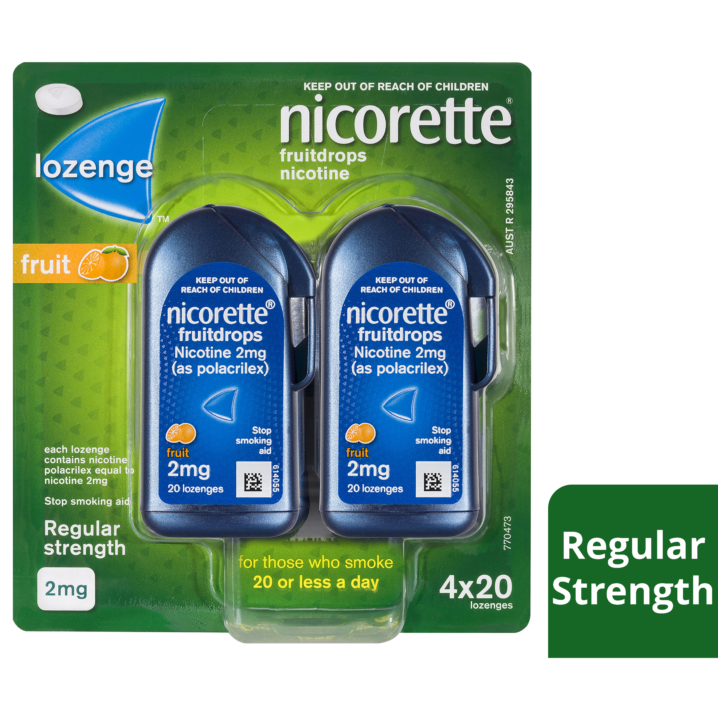 NICORETTE COOL DROPS FRESHFRUIT 2MG 80 LOZENGES - Image 3