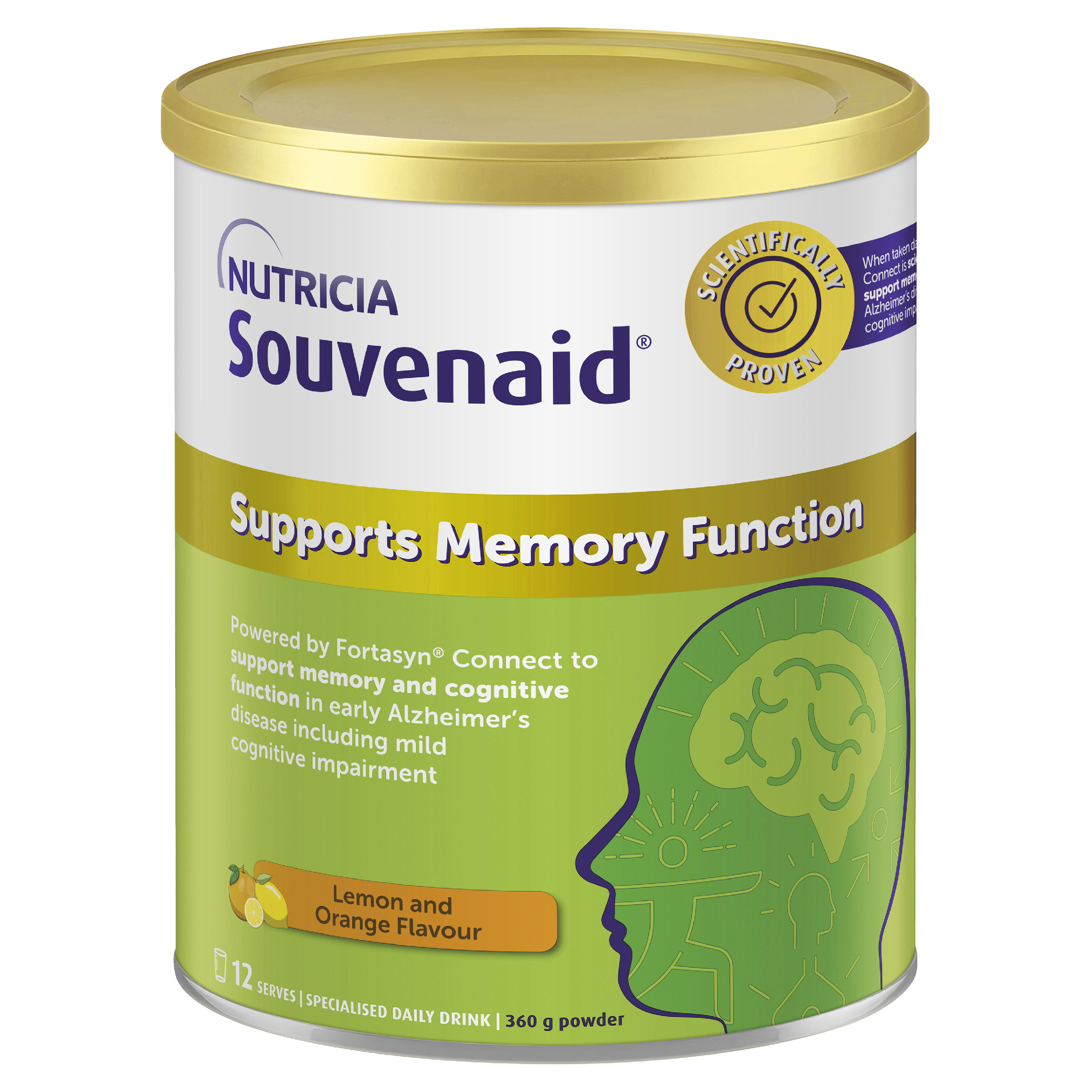 SOUVENAID LEMON AND ORANGE POWDER 360G