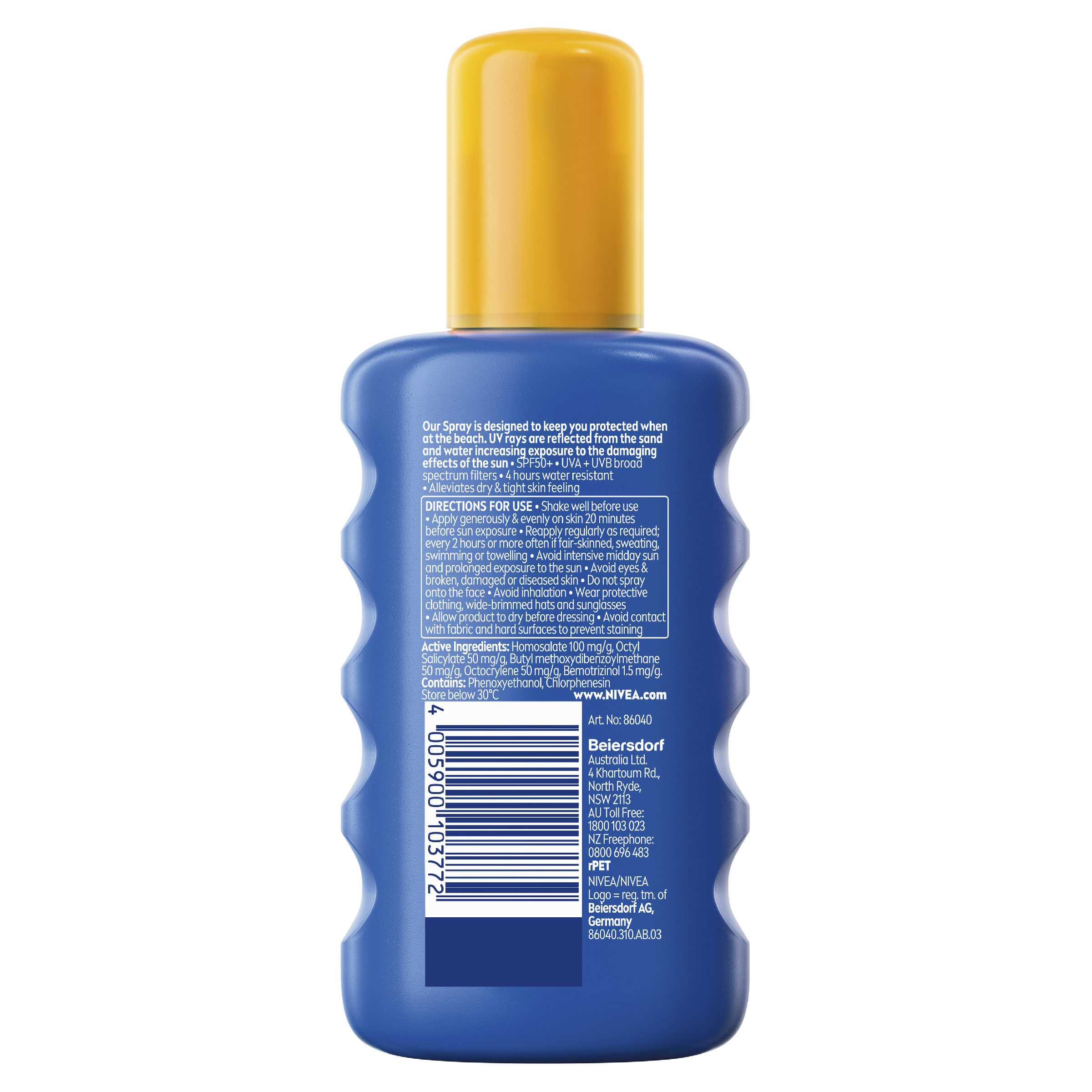 NIVEA ULTRA BEACH SUNSCREEN SPRAY SPF50+ 200ML - Image 2