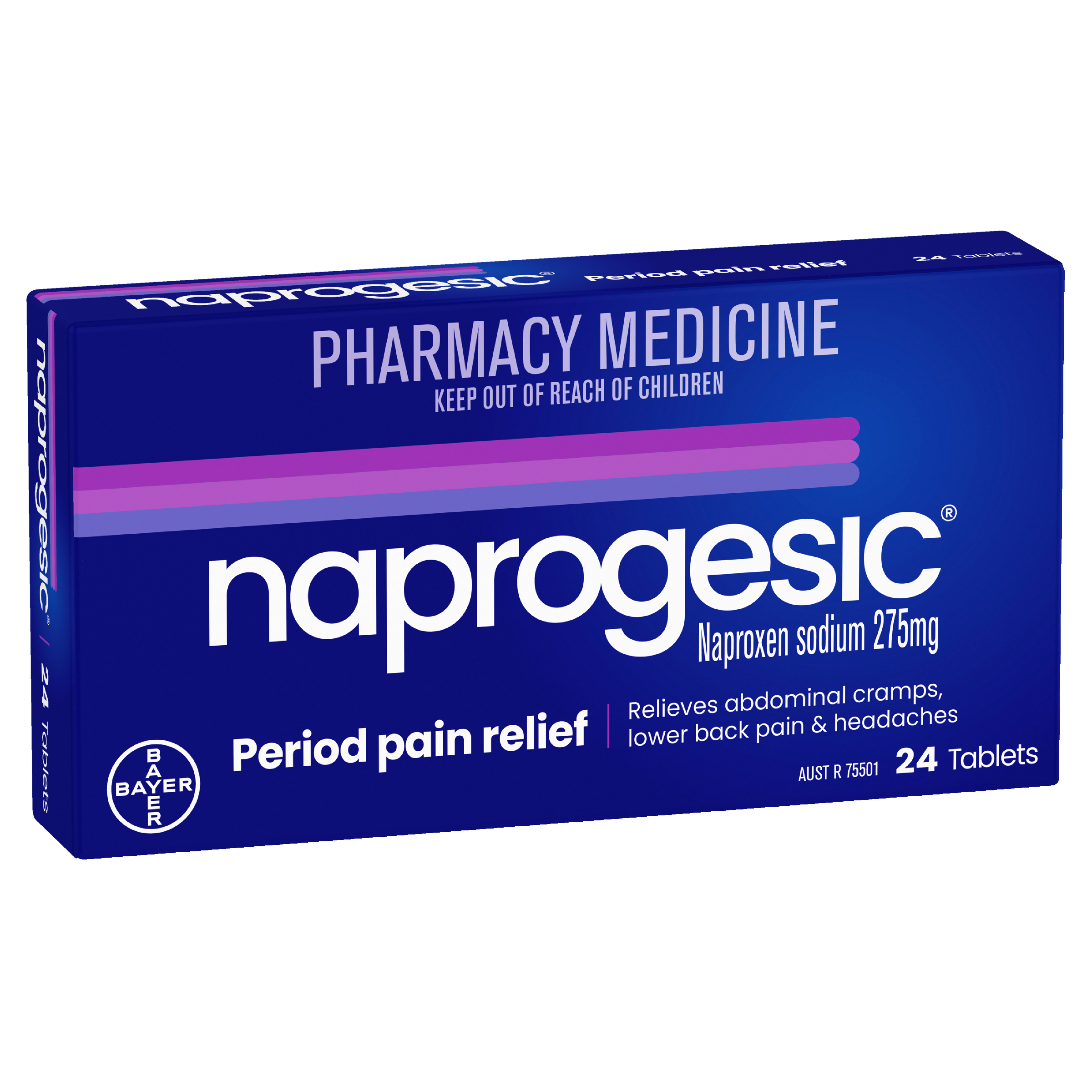 NAPROGESIC NAPROXEN 275MG 24 TABLET