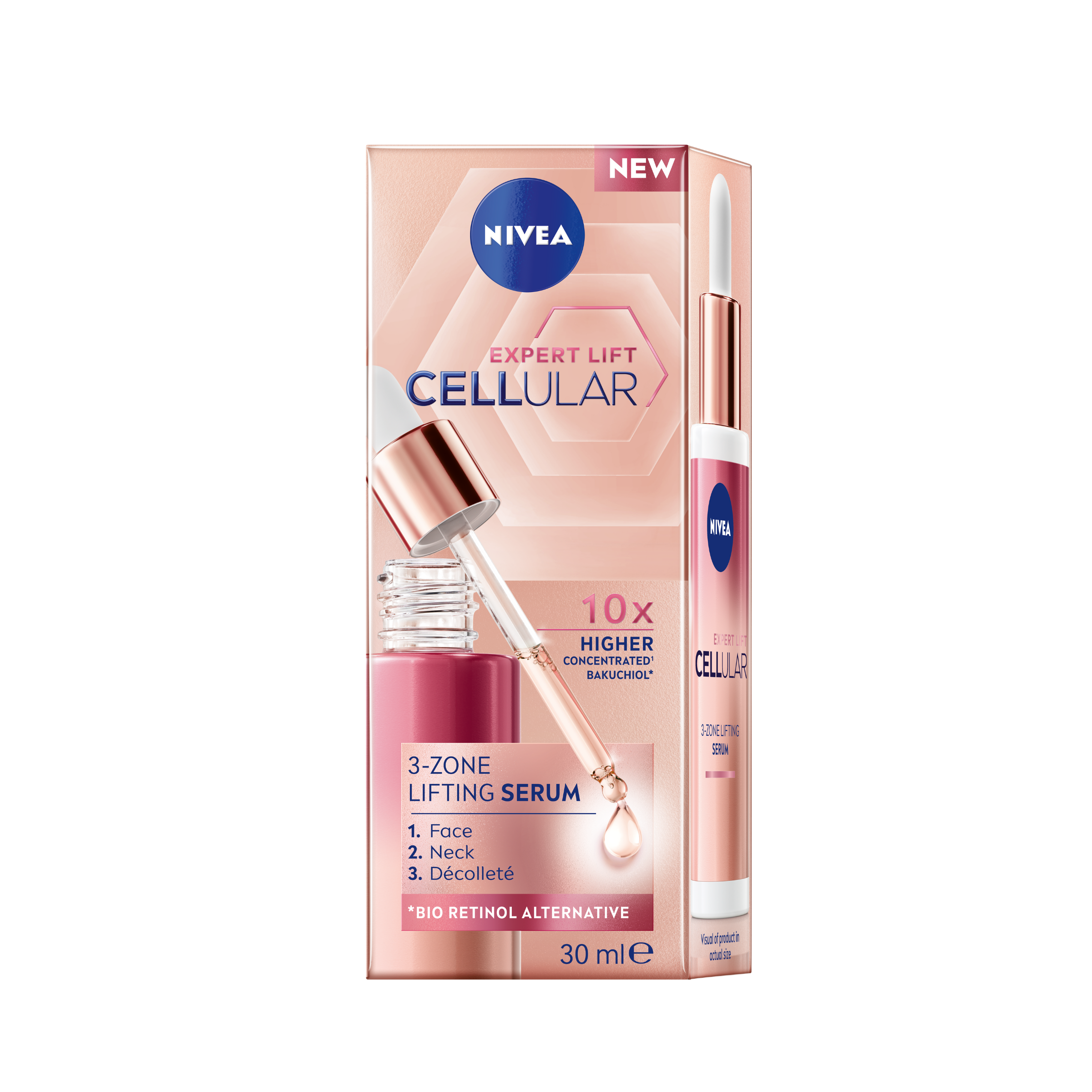 NIVEA CELLULAR EXPERT LIFT 3-ZONE SERUM 30ML - Image 8
