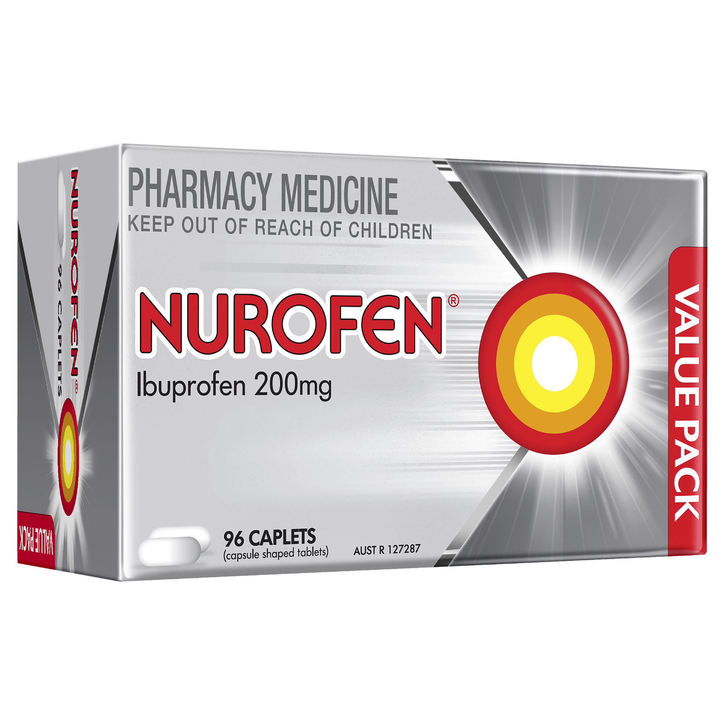 NUROFEN 200MG 96 CAPLETS - Image 2