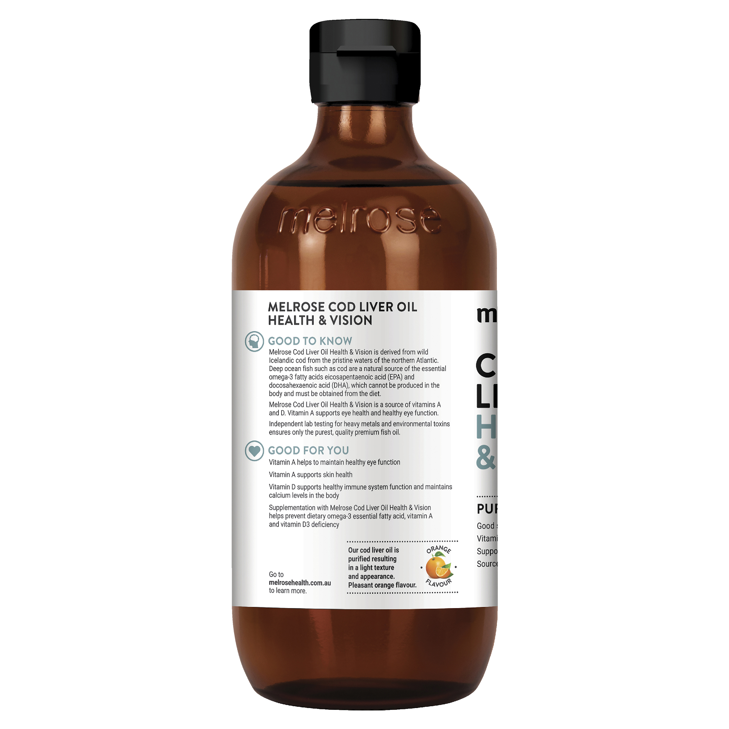 MELROSE COD LIVER OIL LIQUID 500ML - Image 4