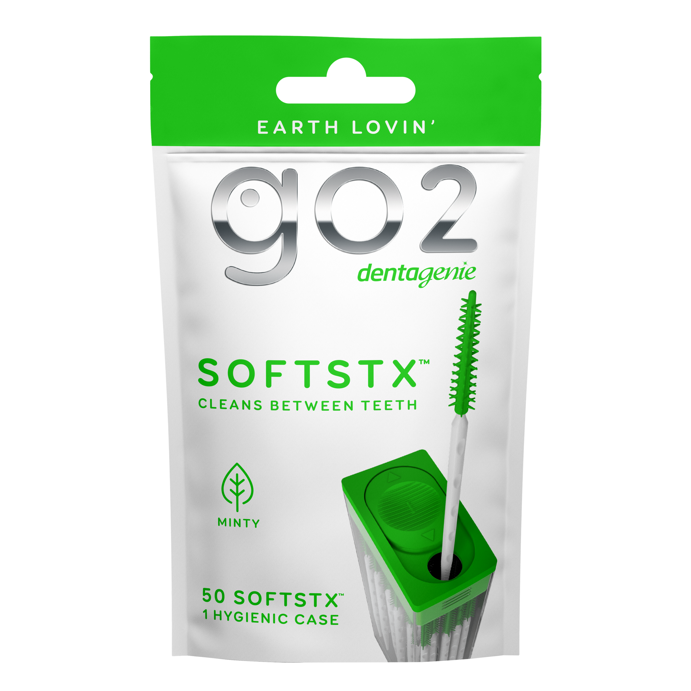 GO2 DENTAGENIE DENTAL SOFTSTX MINTY AND CASE 50 PACK