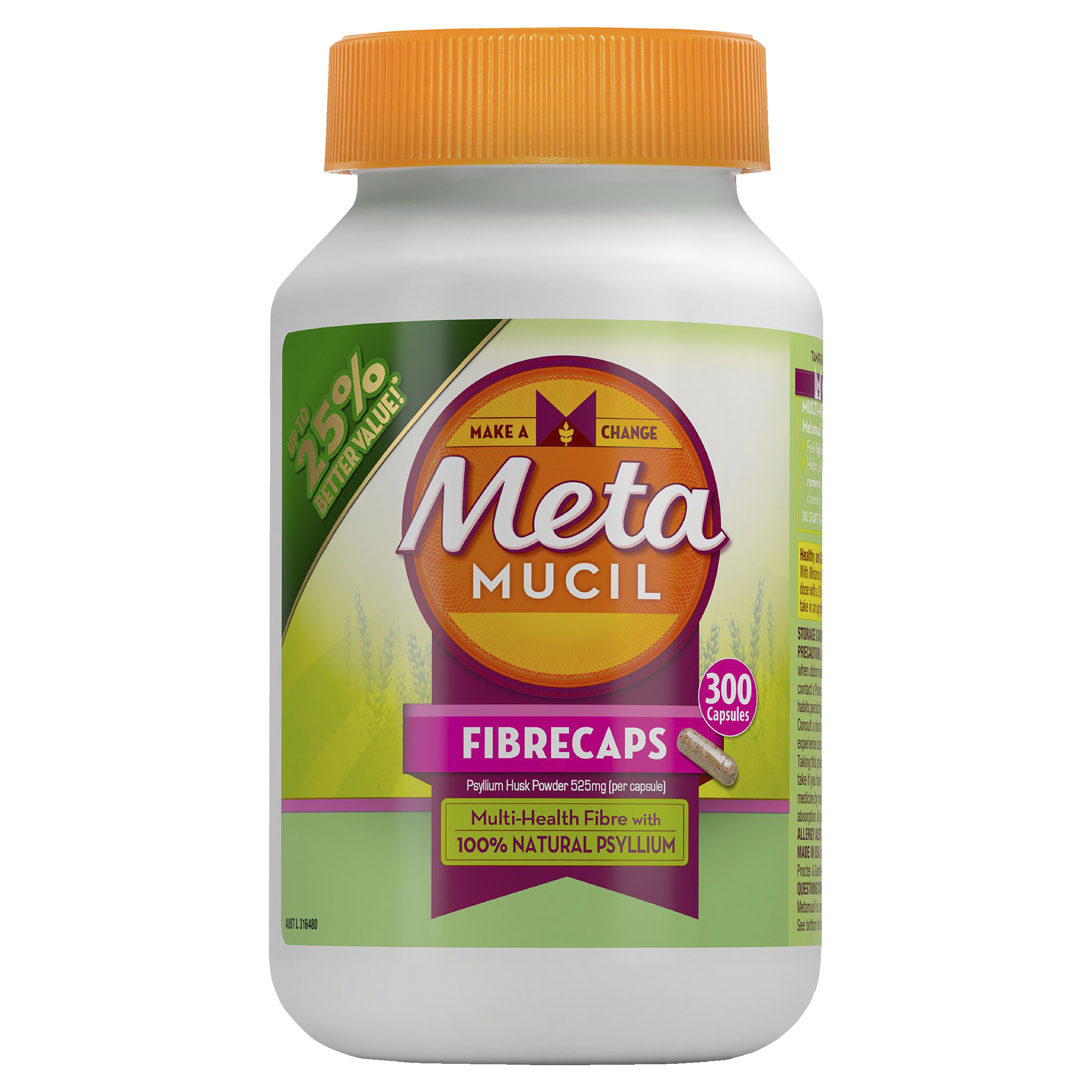 METAMUCIL FIBRECAPS 300 CAPSULES
