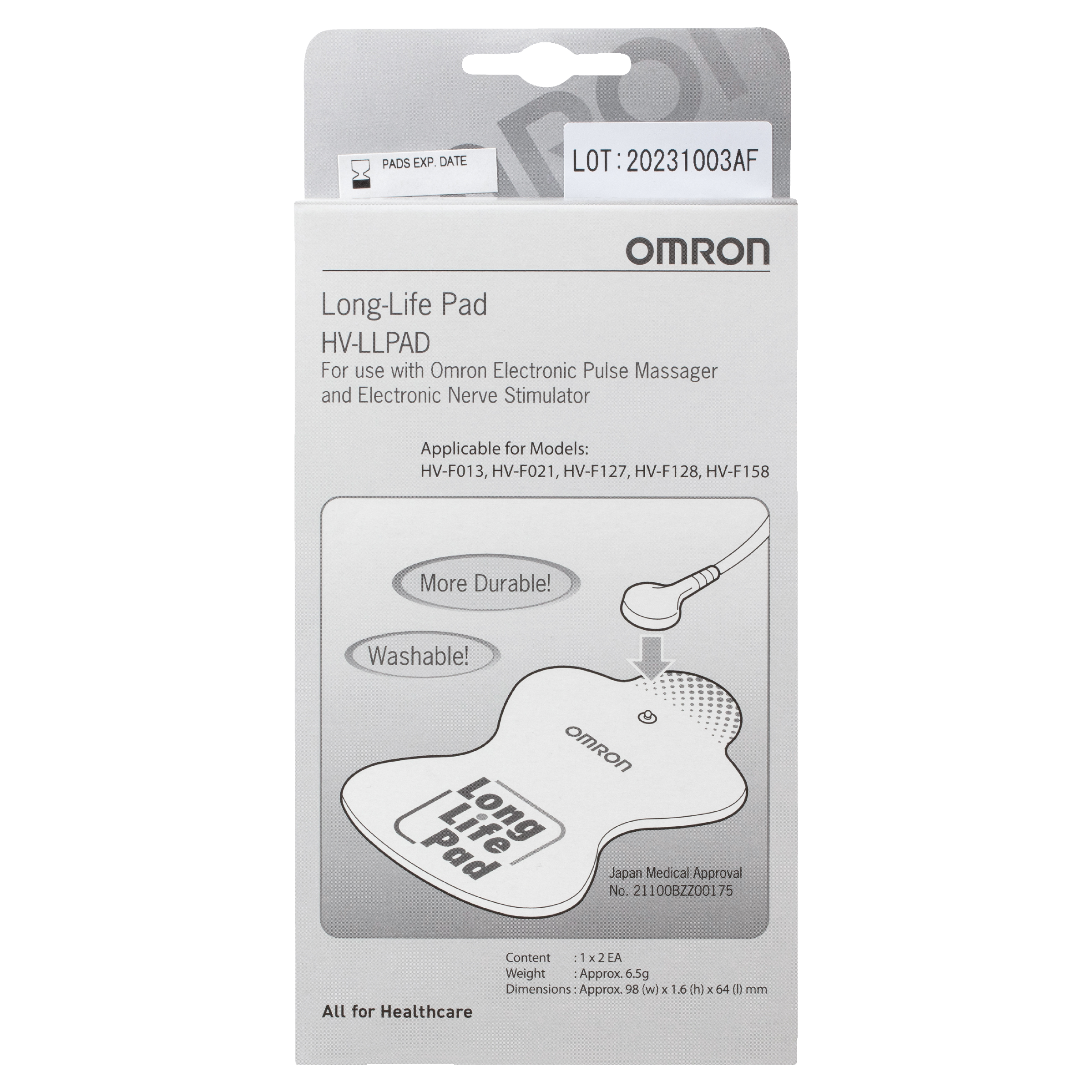 OMRON THERAPY TENS REPLACEMENT ELECTRODE PADS - Image 2
