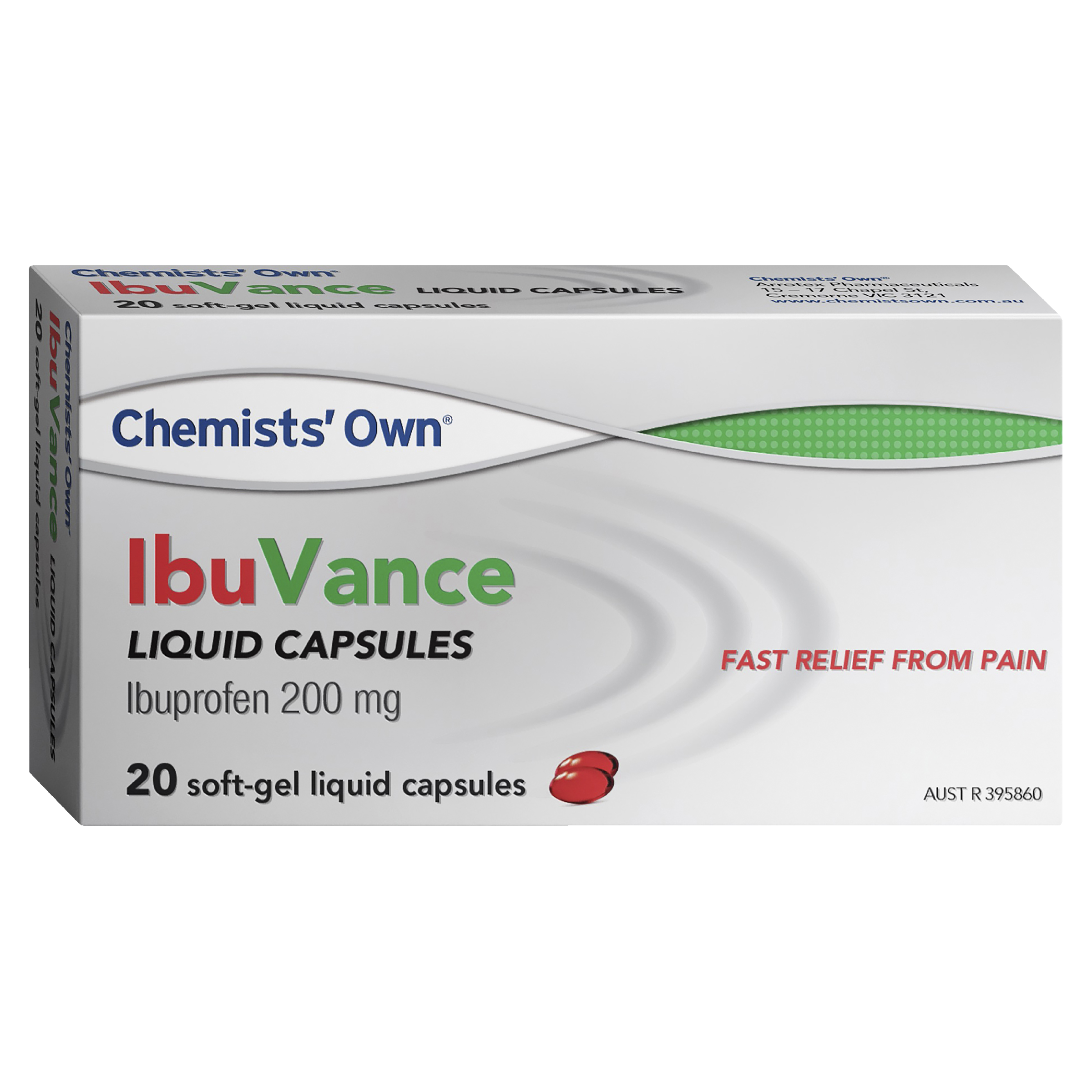CHEMISTS OWN IBUVANCE 200MG 20 CAPSULES