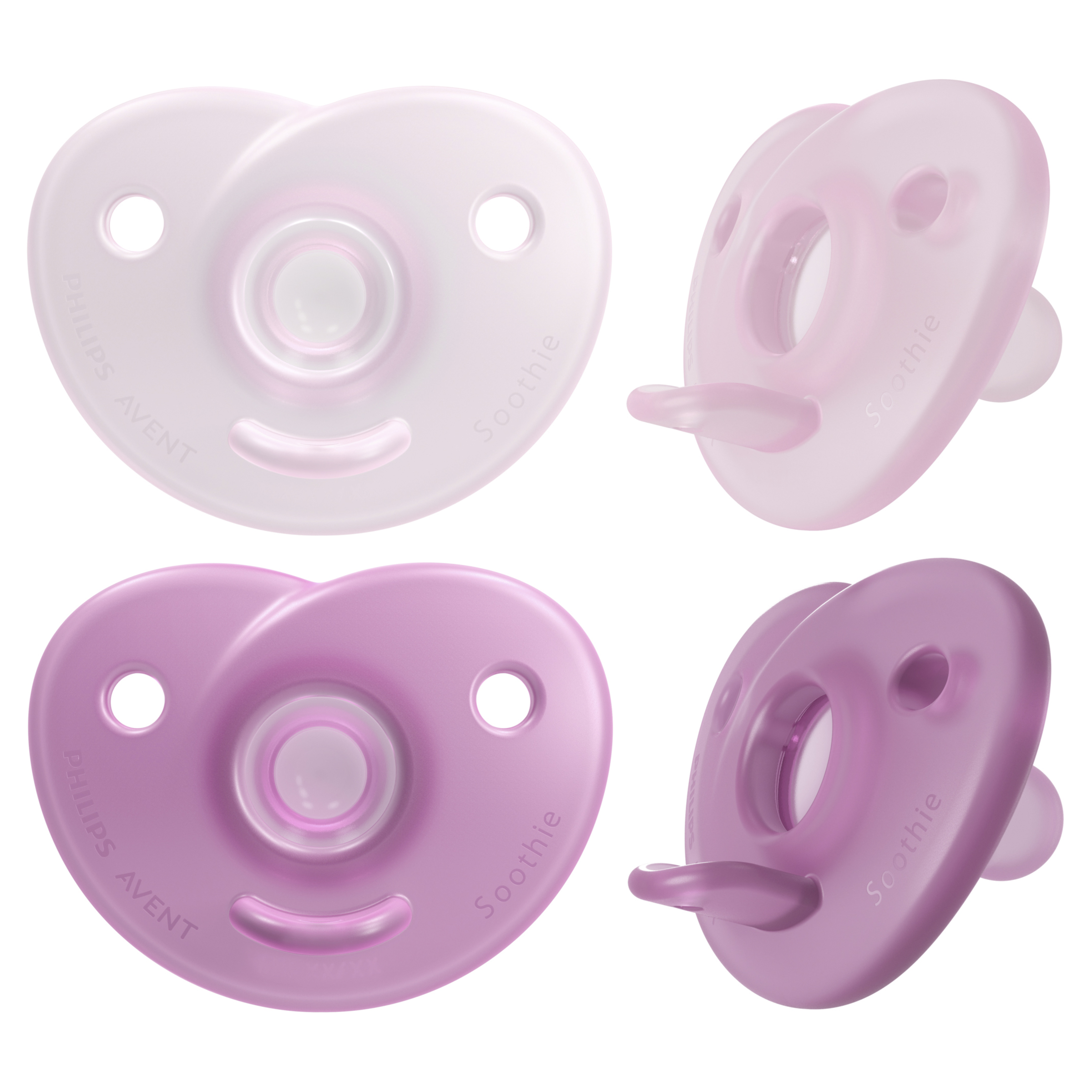 AVENT SOOTHIE SOOTHER NEWBORN 0-6MTHS PINK 2 PACK - Image 4