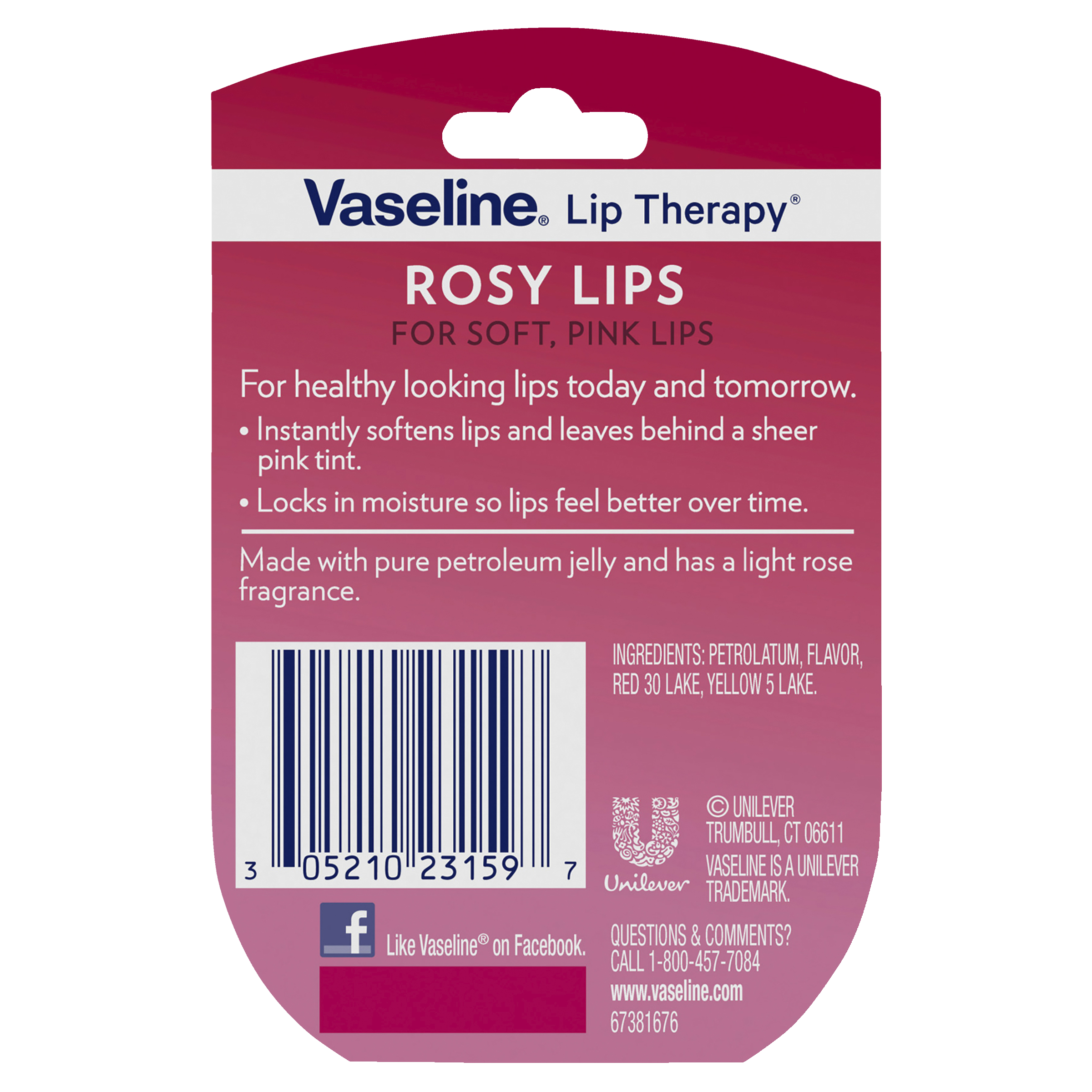 VASELINE LIP BALM CUTIE ROSY LIPS 7G - Image 2