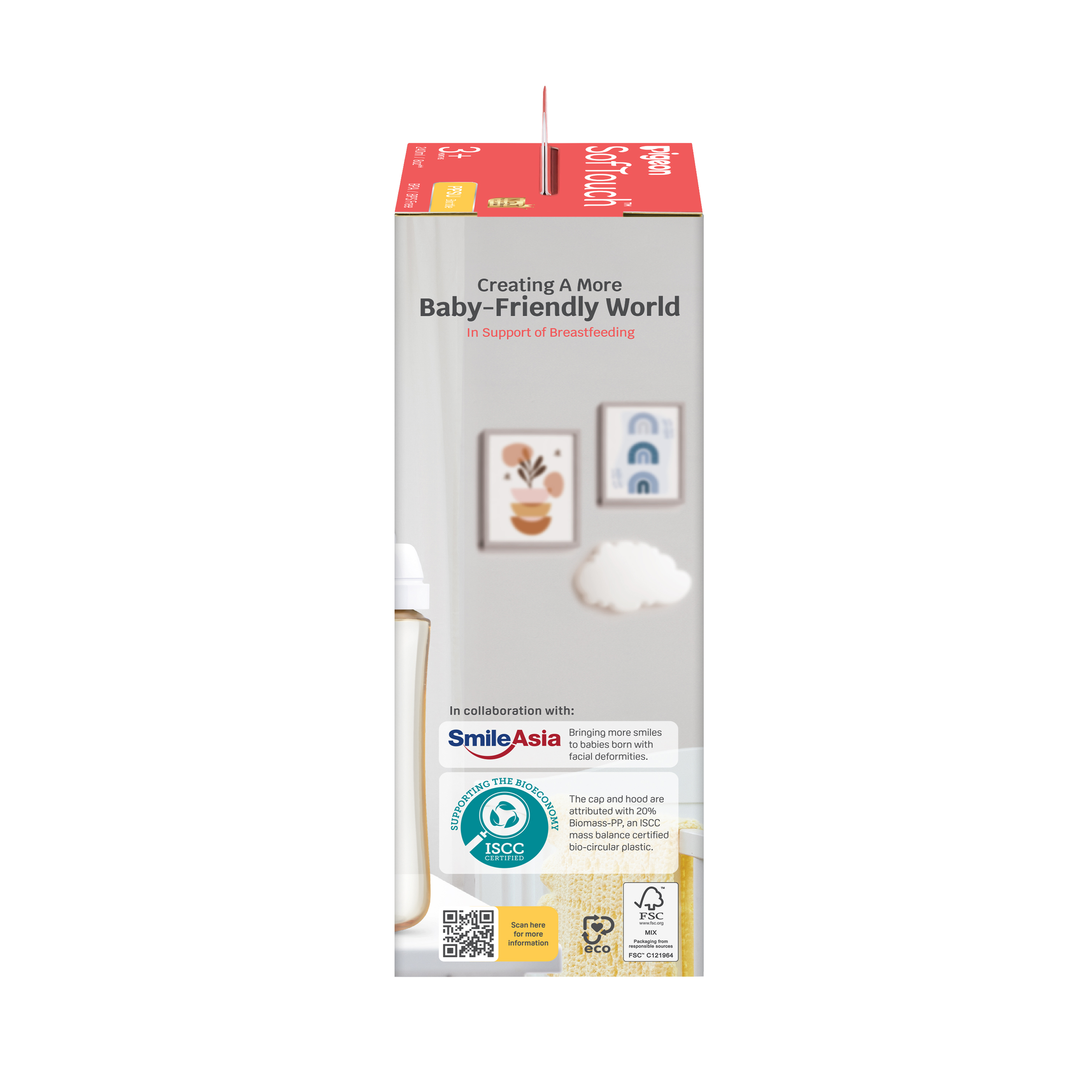 PIGEON BOTTLE SOFT TOUCH III WIDE NECK 3+ MONTHS 240ML - Image 3