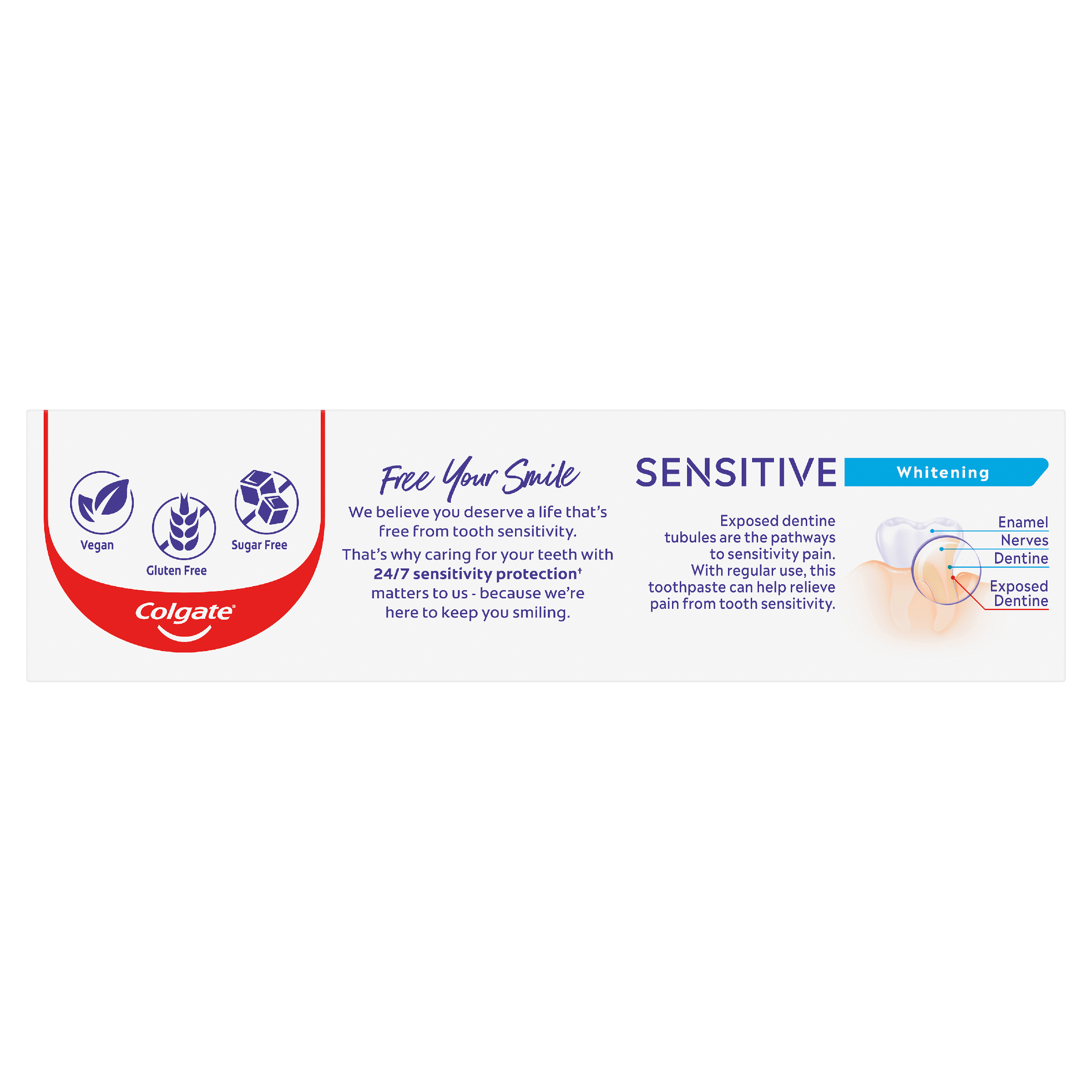 COLGATE TOOTHPASTE SENSITIVE WHITENING 110G - Image 2