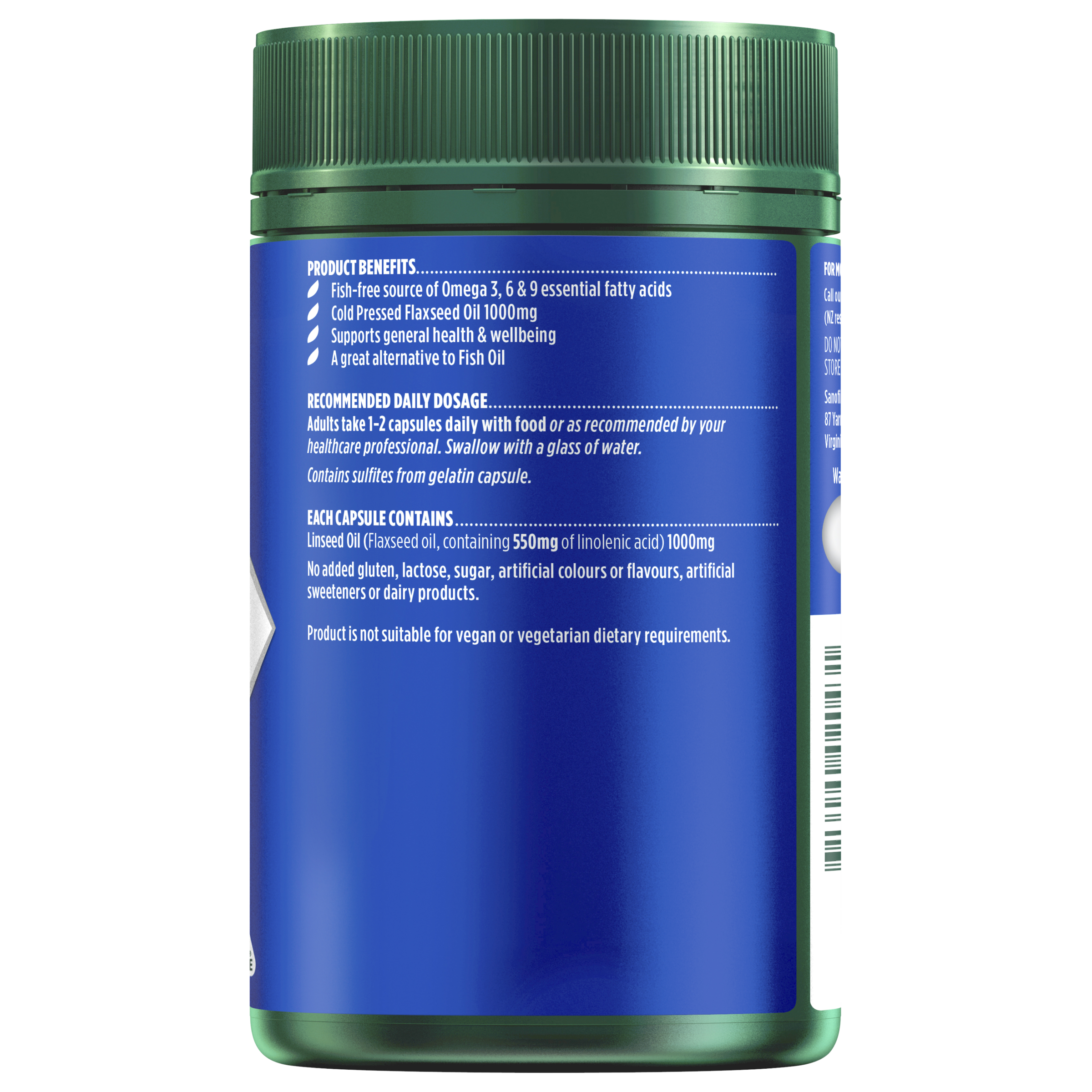 NATURES OWN PLANT BASED OMEGA 125 CAPSULES - Image 2