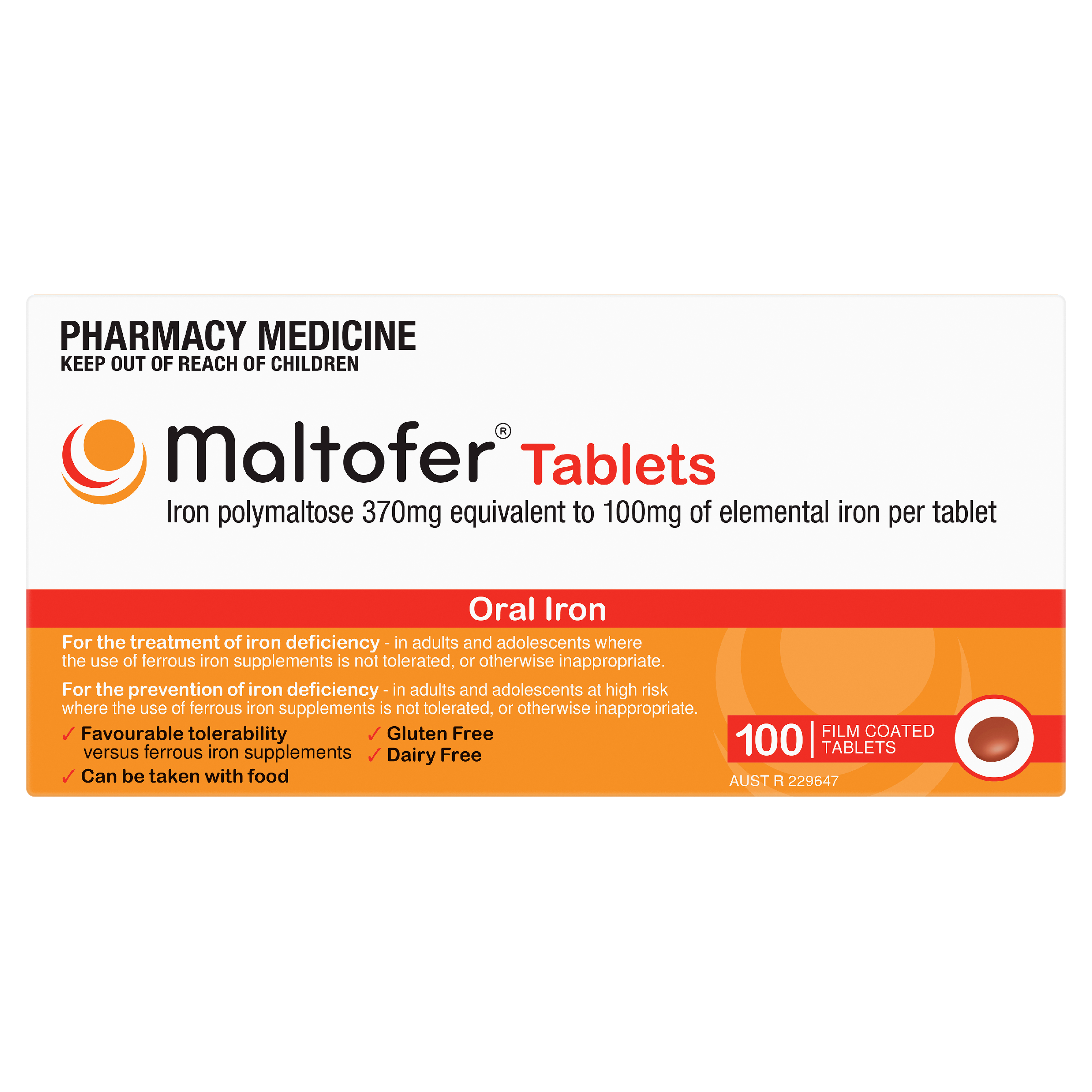 MALTOFER IRON 100 TABLETS - Image 2