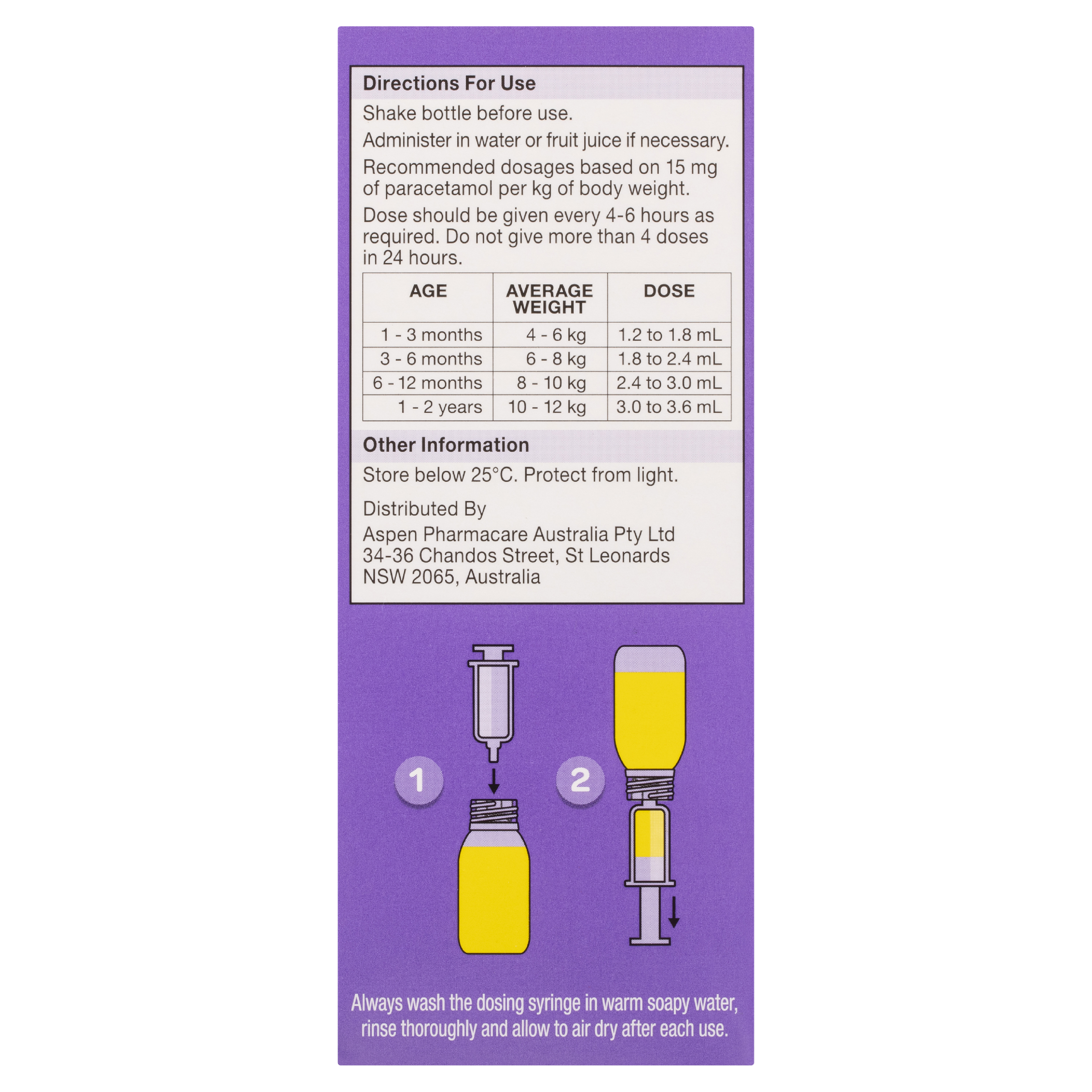 DYMADON FOR BABIES ORANGE 1 MONTH-2 YEARS SUSPENSION 60ML - Image 4