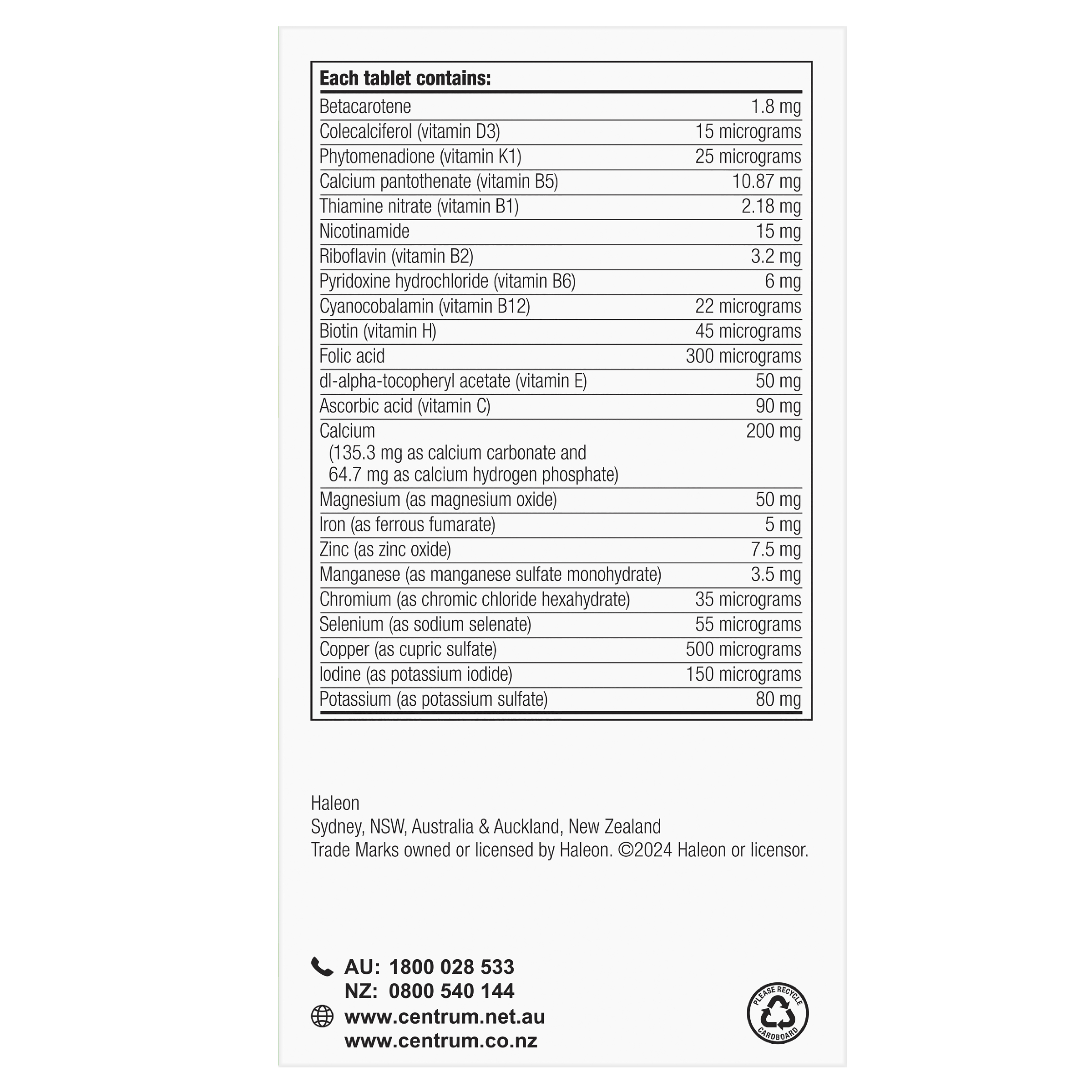 CENTRUM ADVANCE FOR ADULTS 100 TABLETS - Image 4