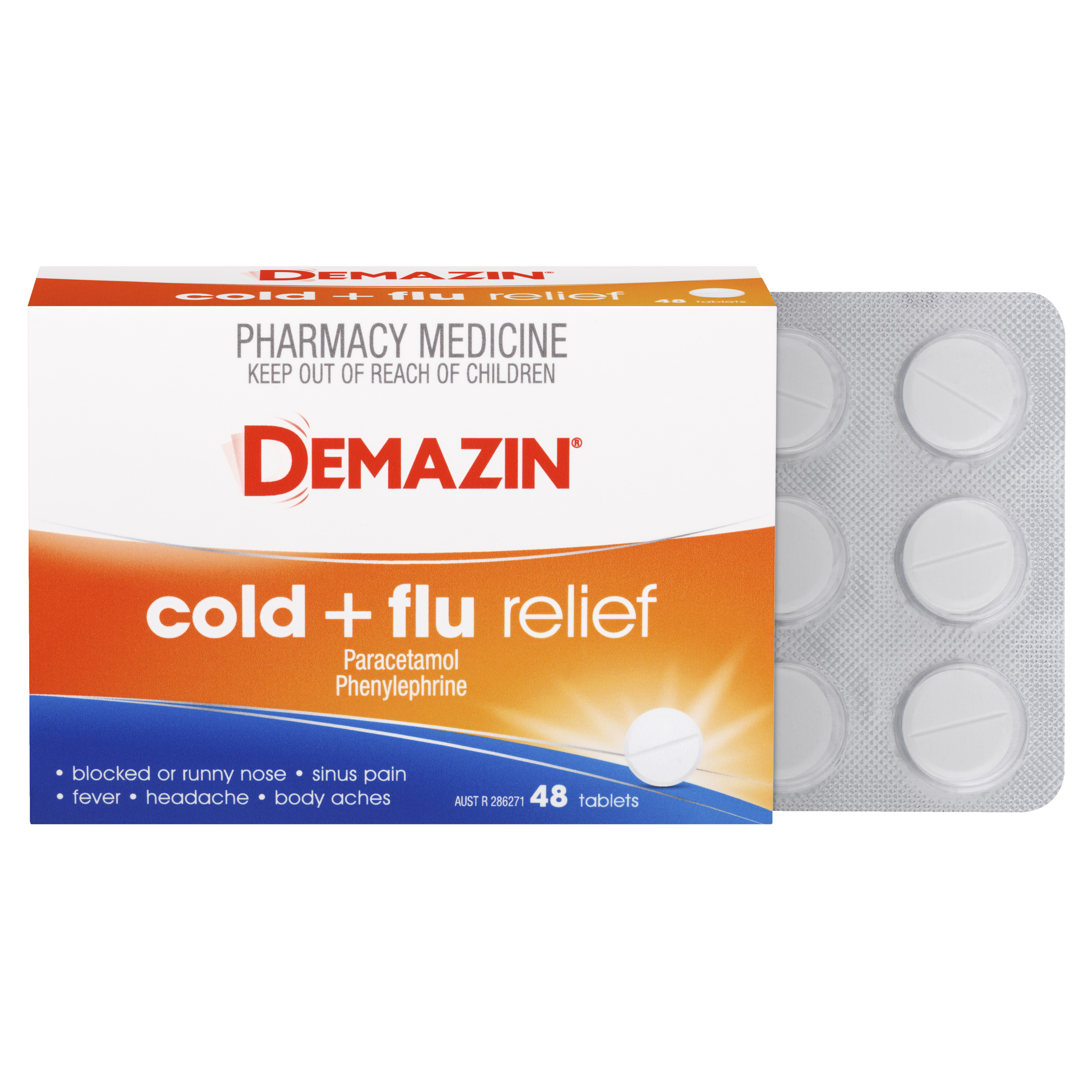 DEMAZIN COLD & FLU RELIEF PE  48TABLETS - Image 9