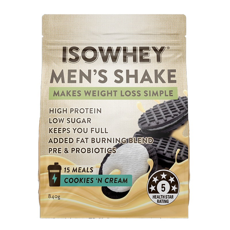 ISOWHEY MENS SHAKE COOKIES & CREAM POWDER 840G