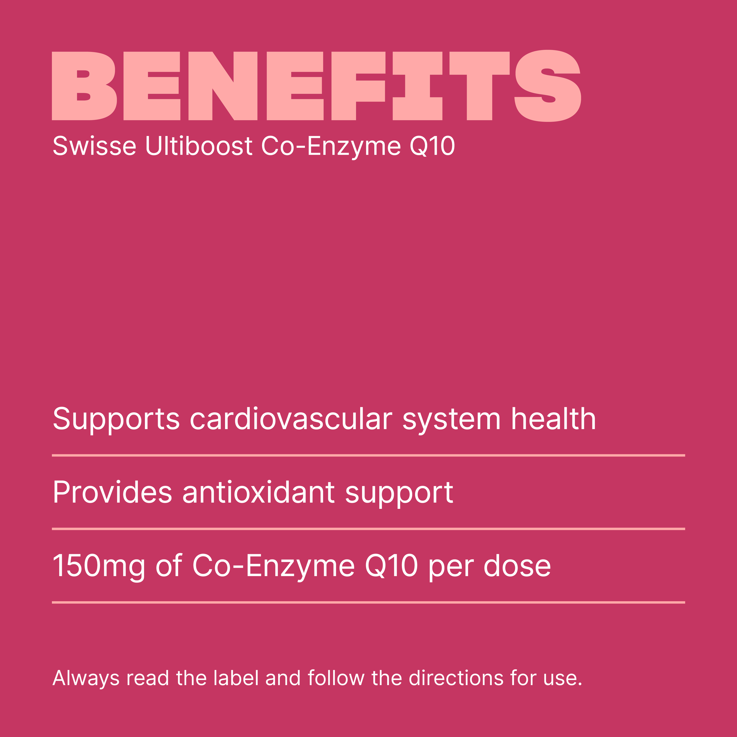 SWISSE COQ10 150MG  50 CAPSULES - Image 3