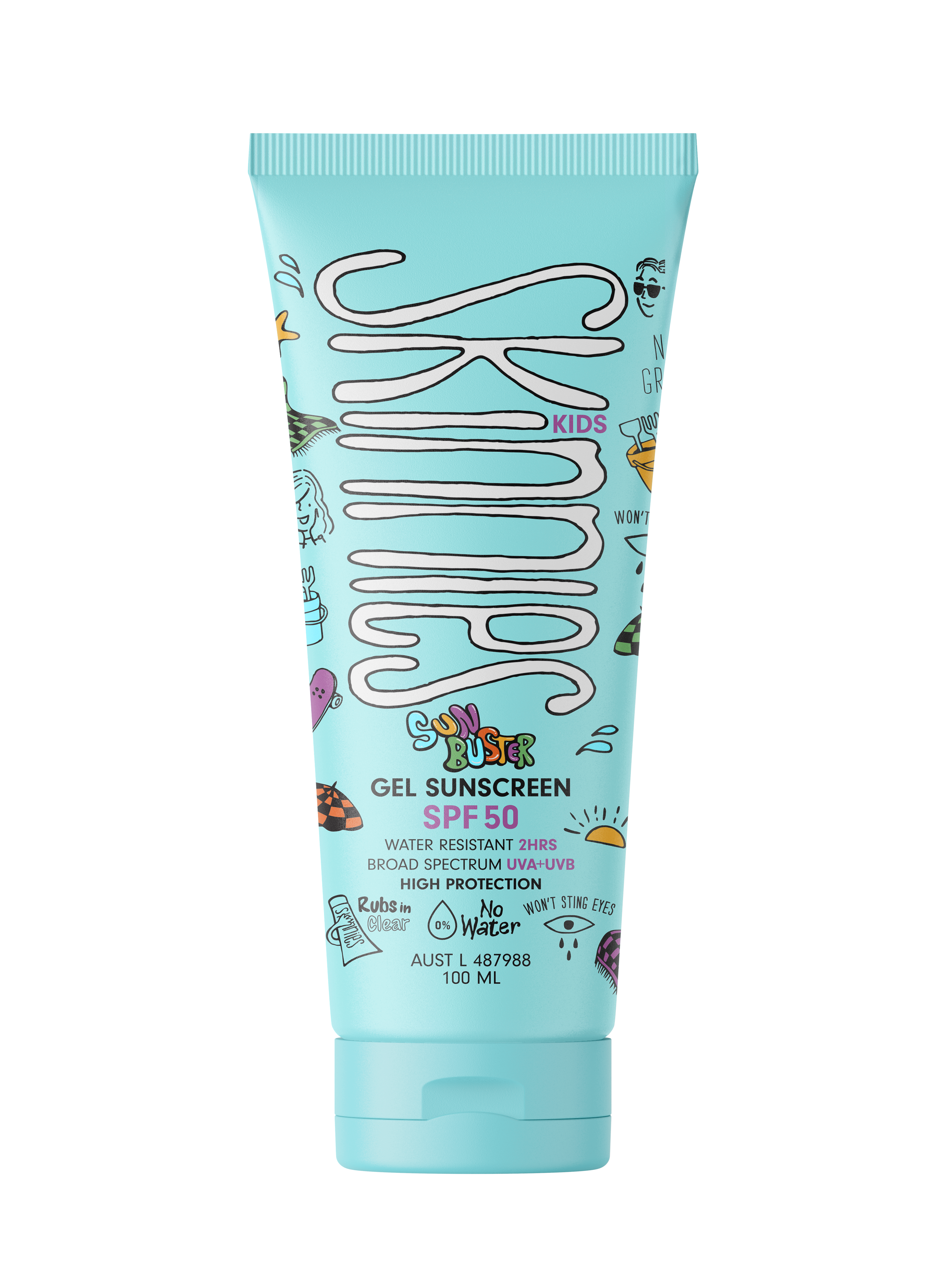 SKINNIES SUNBUSTER GEL SUNSCREEN SPF50+ 100ML