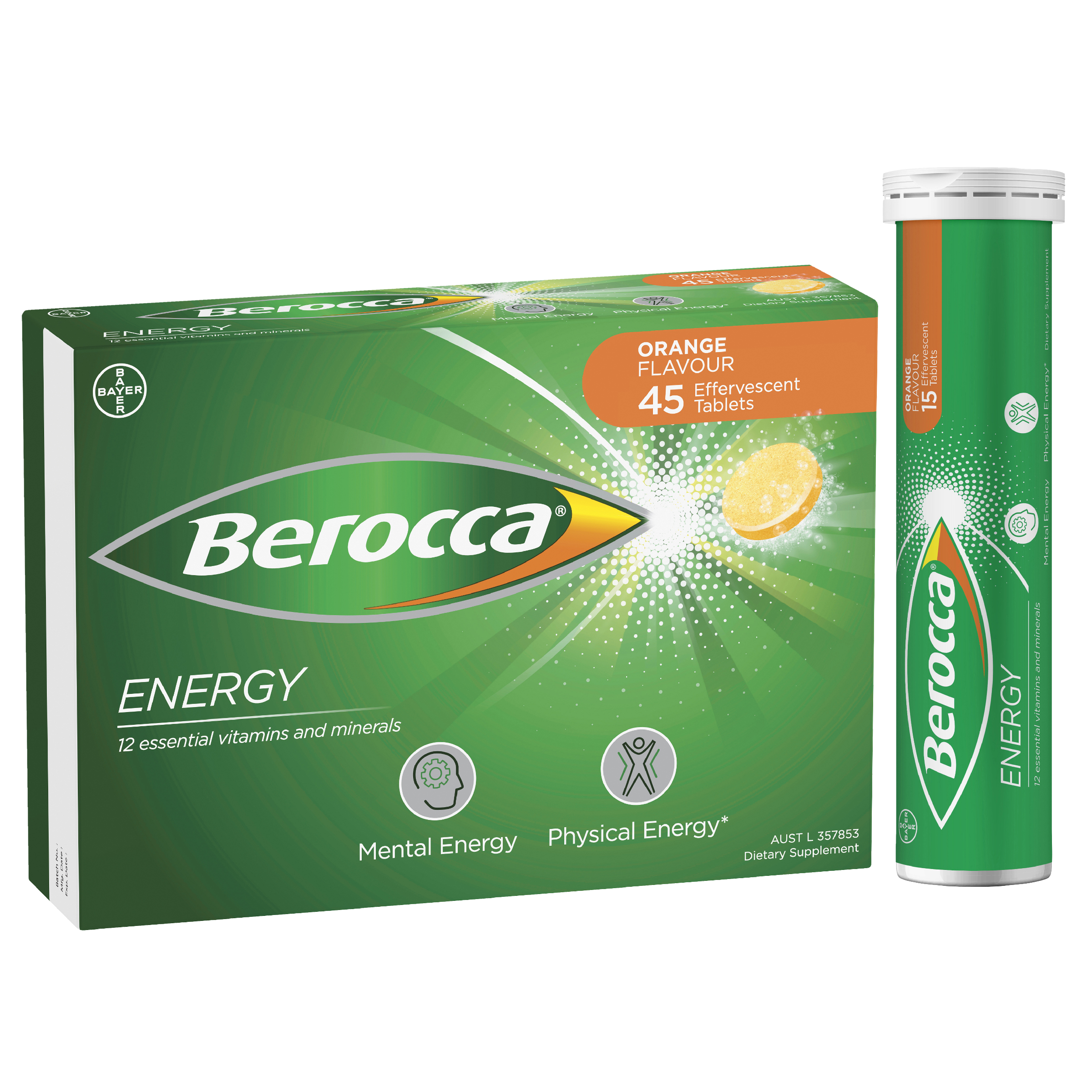 BEROCCA ORANGE 45 EFFERVESCENT TABLETS - Image 9