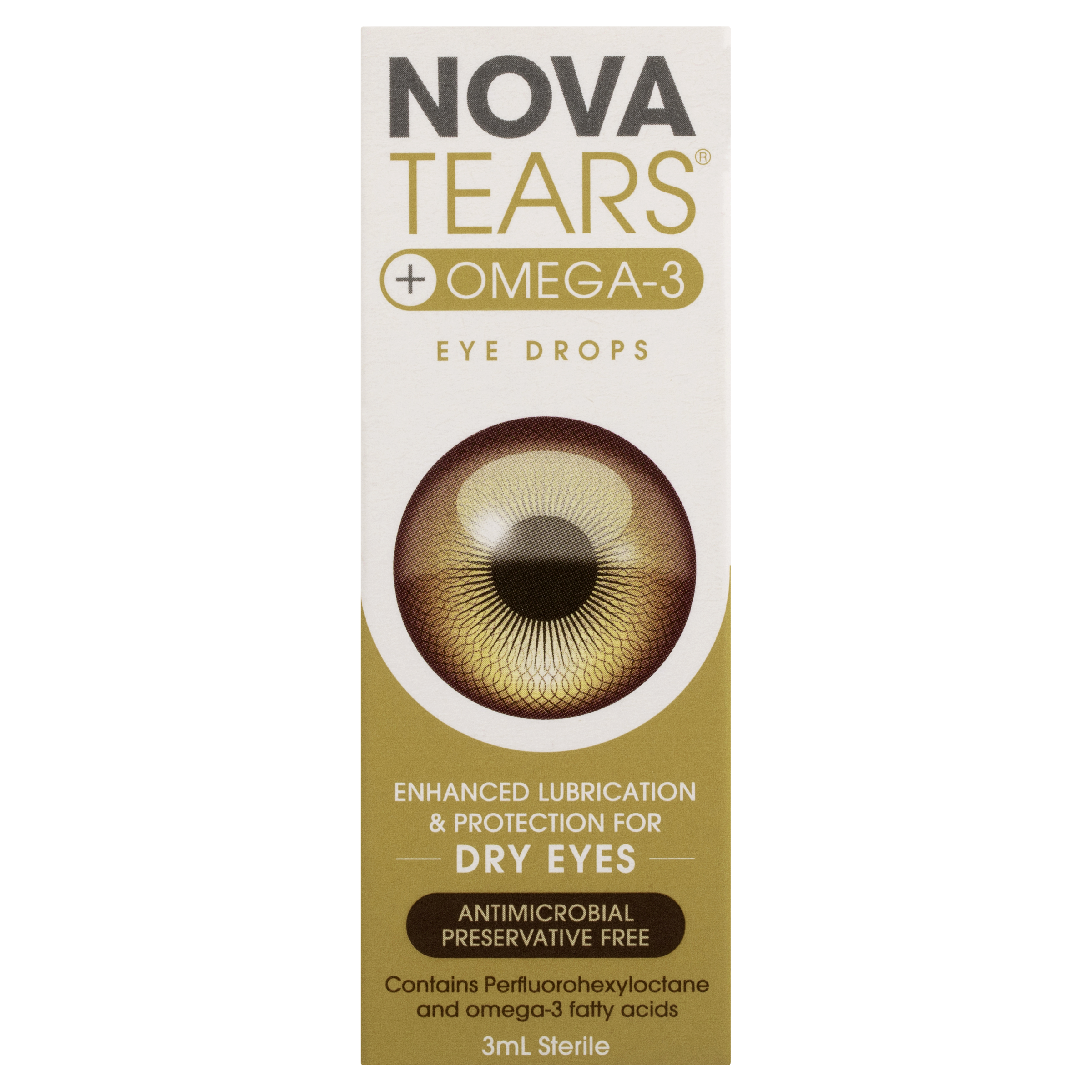 NOVA TEARS OMEGA-3 LUBRICANT EYE DROPS 3ML - Image 2