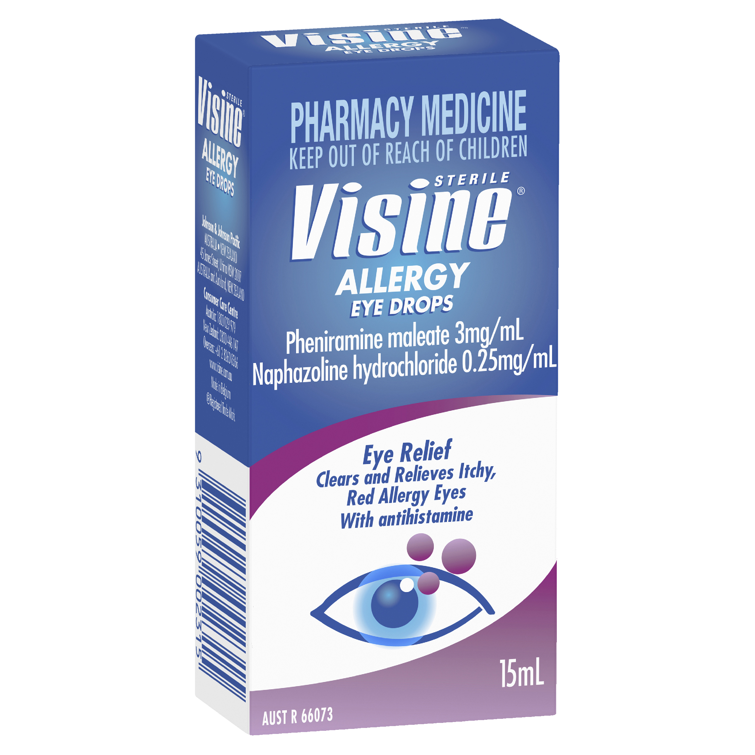 VISINE ALLERGY EYE DROPS 15ML