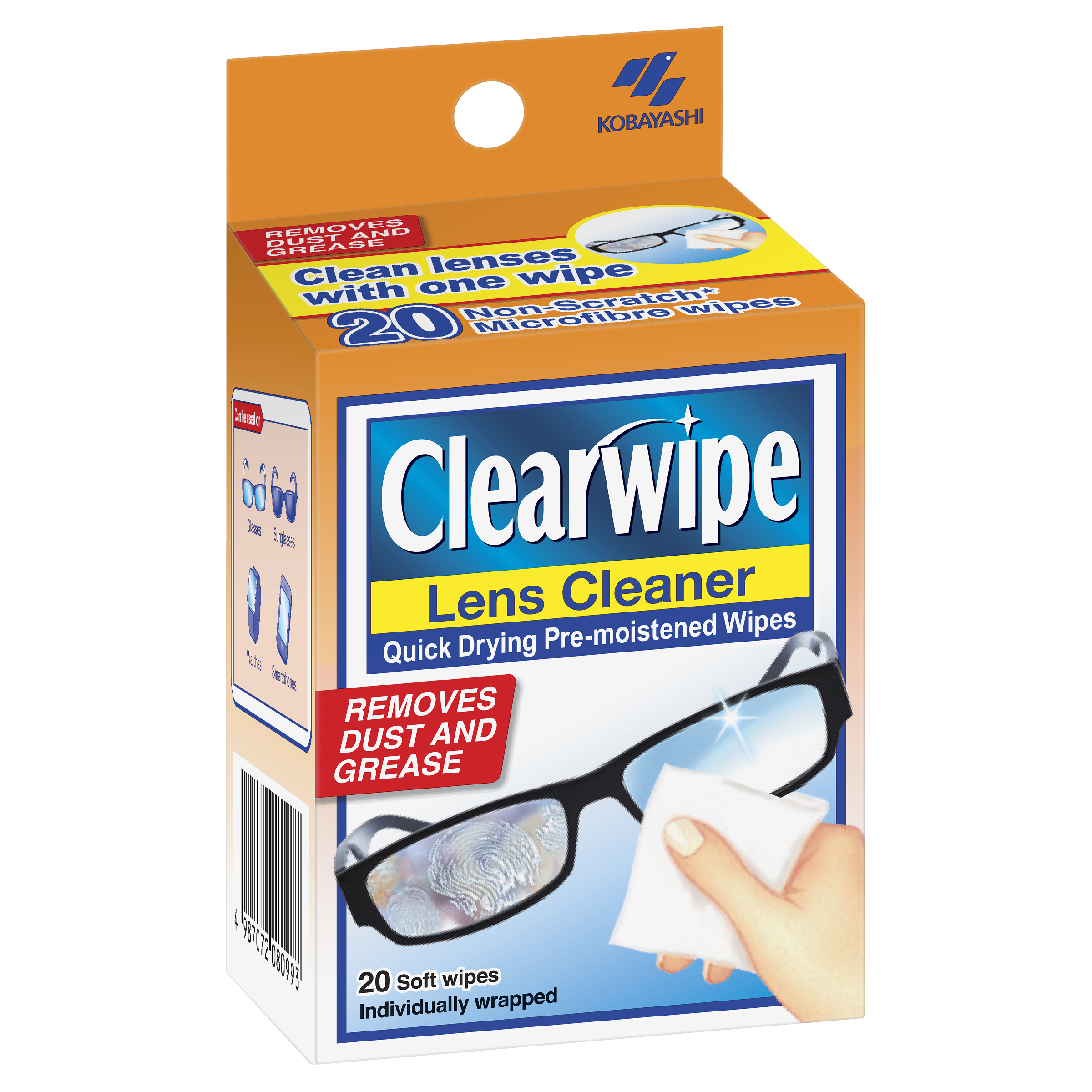 CLEARWIPE LENS CLEANER WIPES 20 PACK
