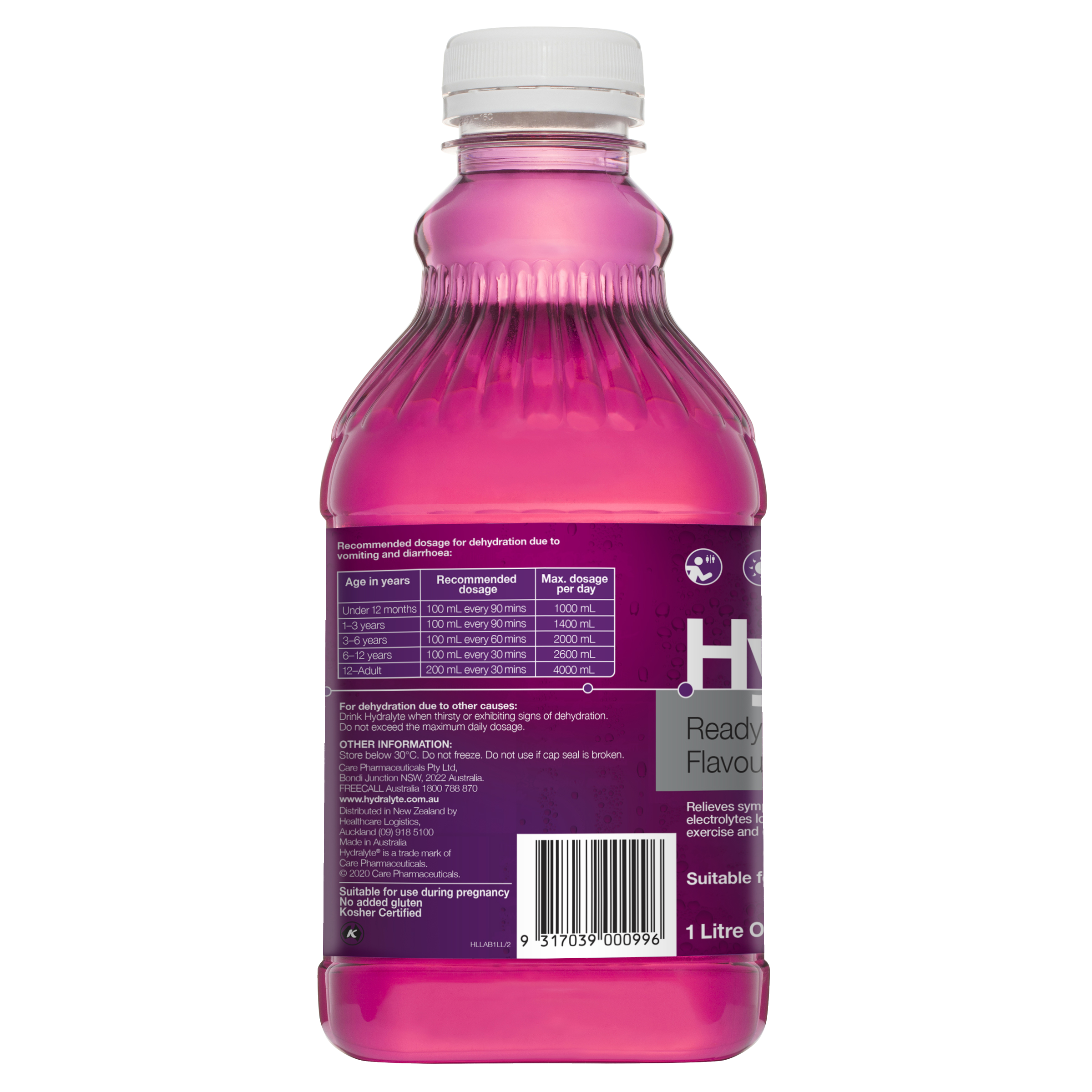 HYDRALYTE LIQUID APPLE BLACKCURRANT 1 LITRE - Image 4