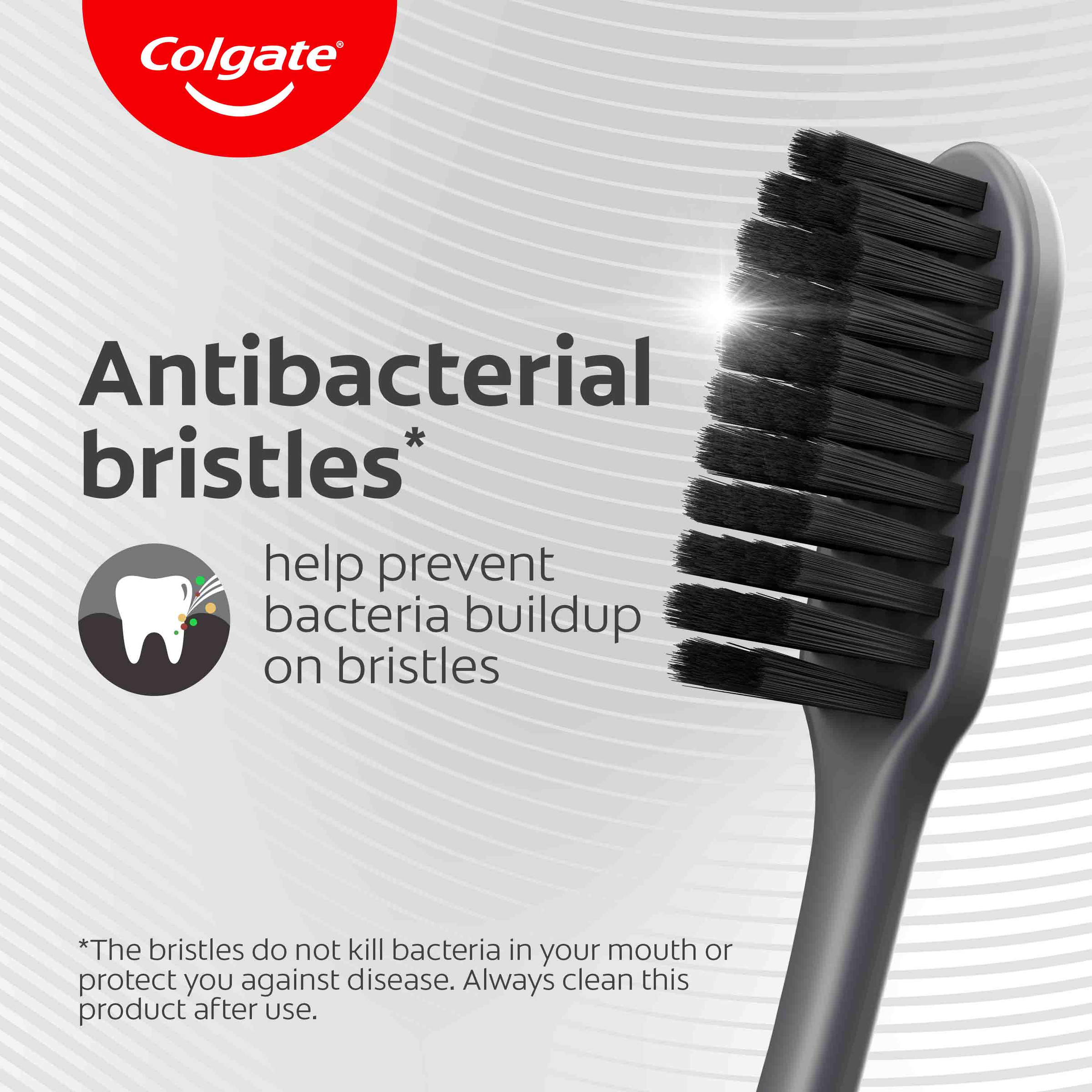 COLGATE TOOTHBRUSH SLIM CHARCOAL SOFT 1 PACK - Image 3