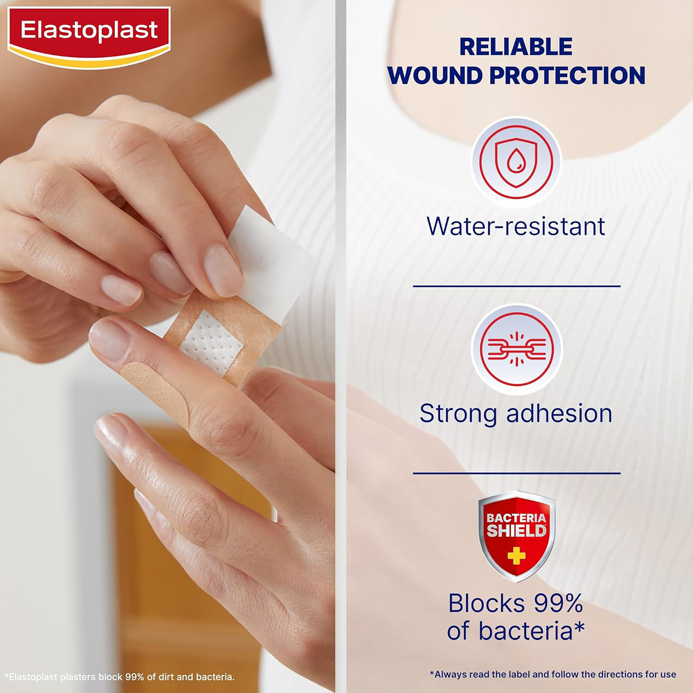 ELASTOPLAST FLEXIBLE FABRIC STRIPS 100 PACK - Image 4