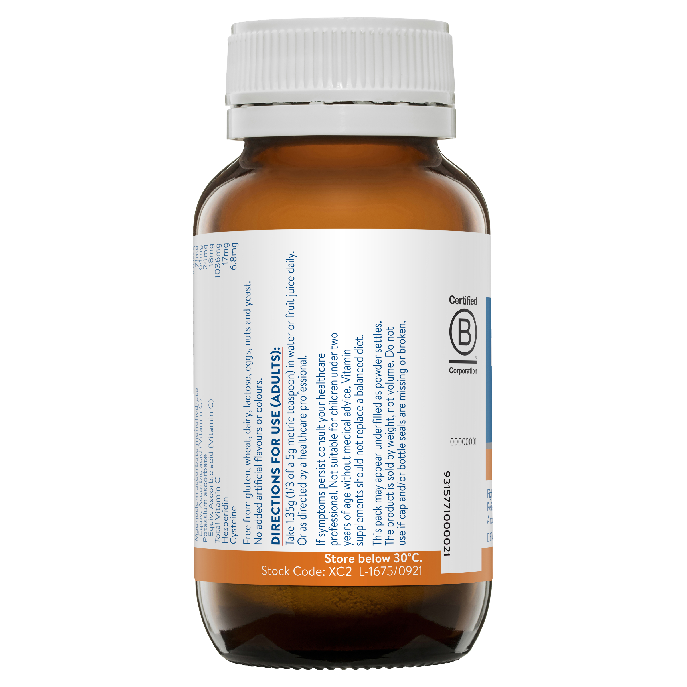 ETHICAL NUTRIENTS EXTRA C 1000MG ORANGE POWDER 100G - Image 4