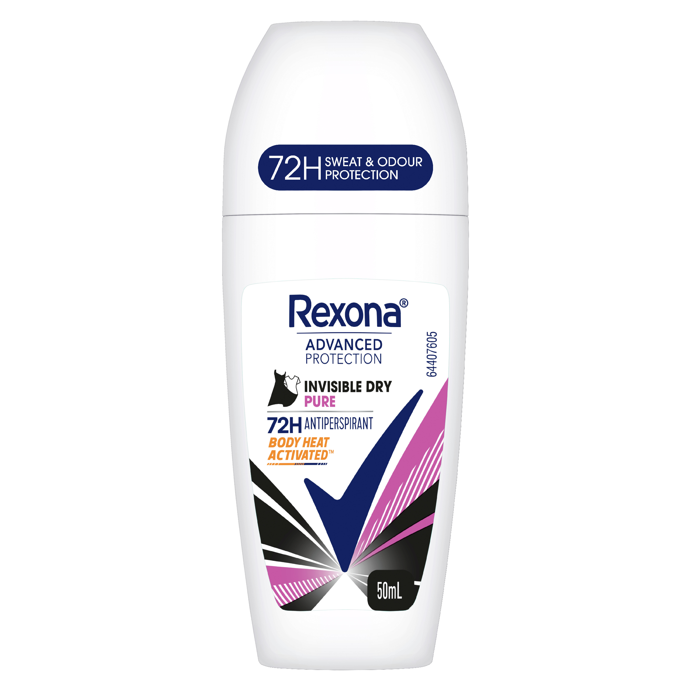 REXONA ANTIPERSPIRANT WOMEN INVISIBLE PURE ROLL ON 50ML