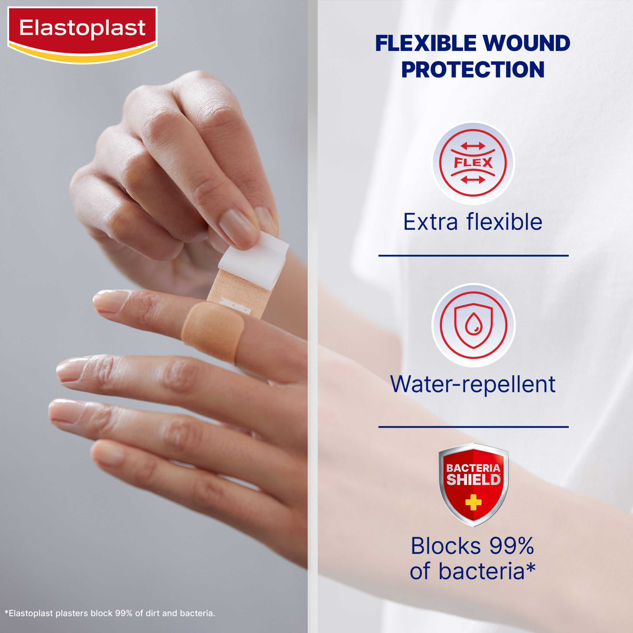 ELASTOPLAST FLEXIBLE FABRIC STRIPS 20 PACK - Image 4