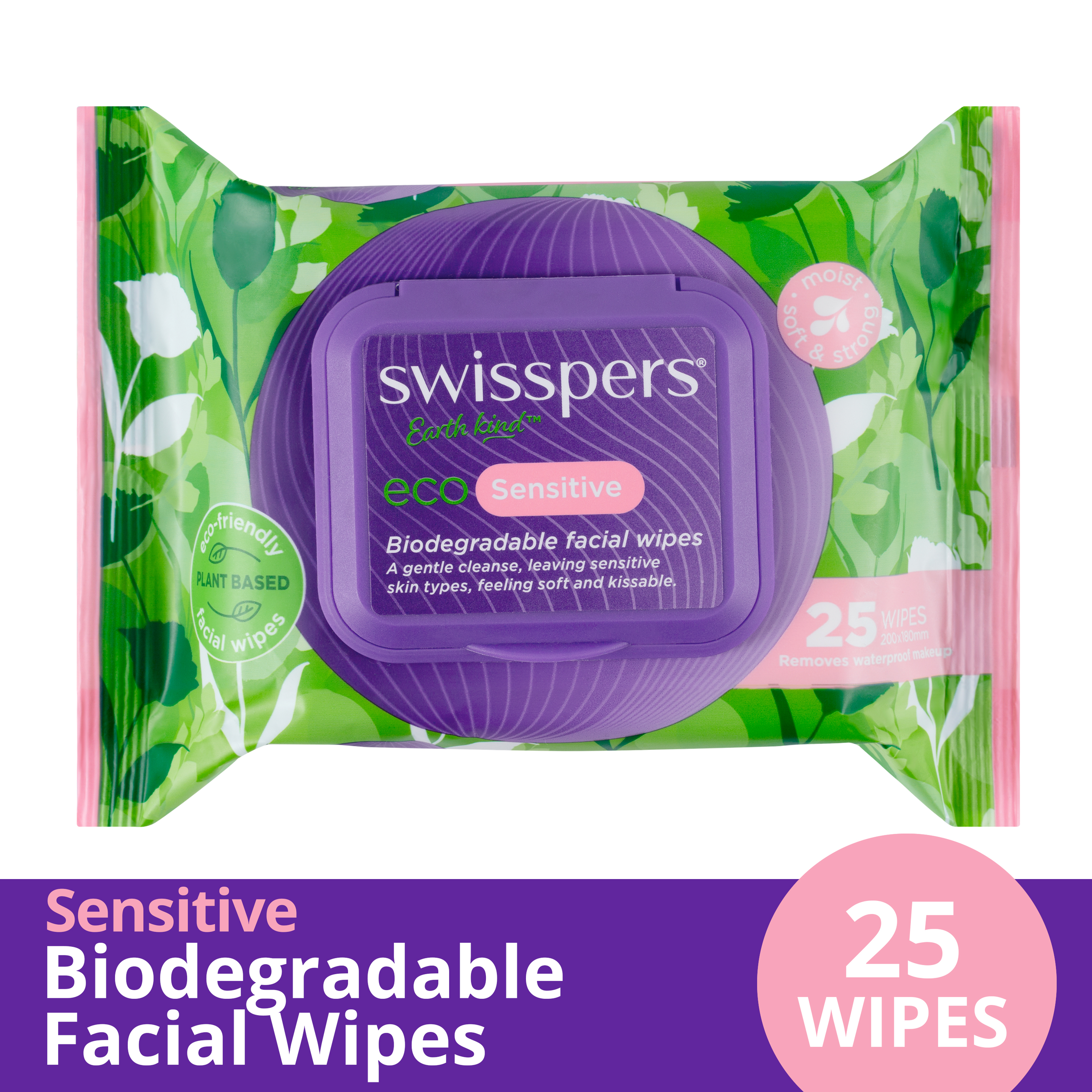 SWISSPERS SENSITIVE ECO WIPES 25 PACK - Image 2