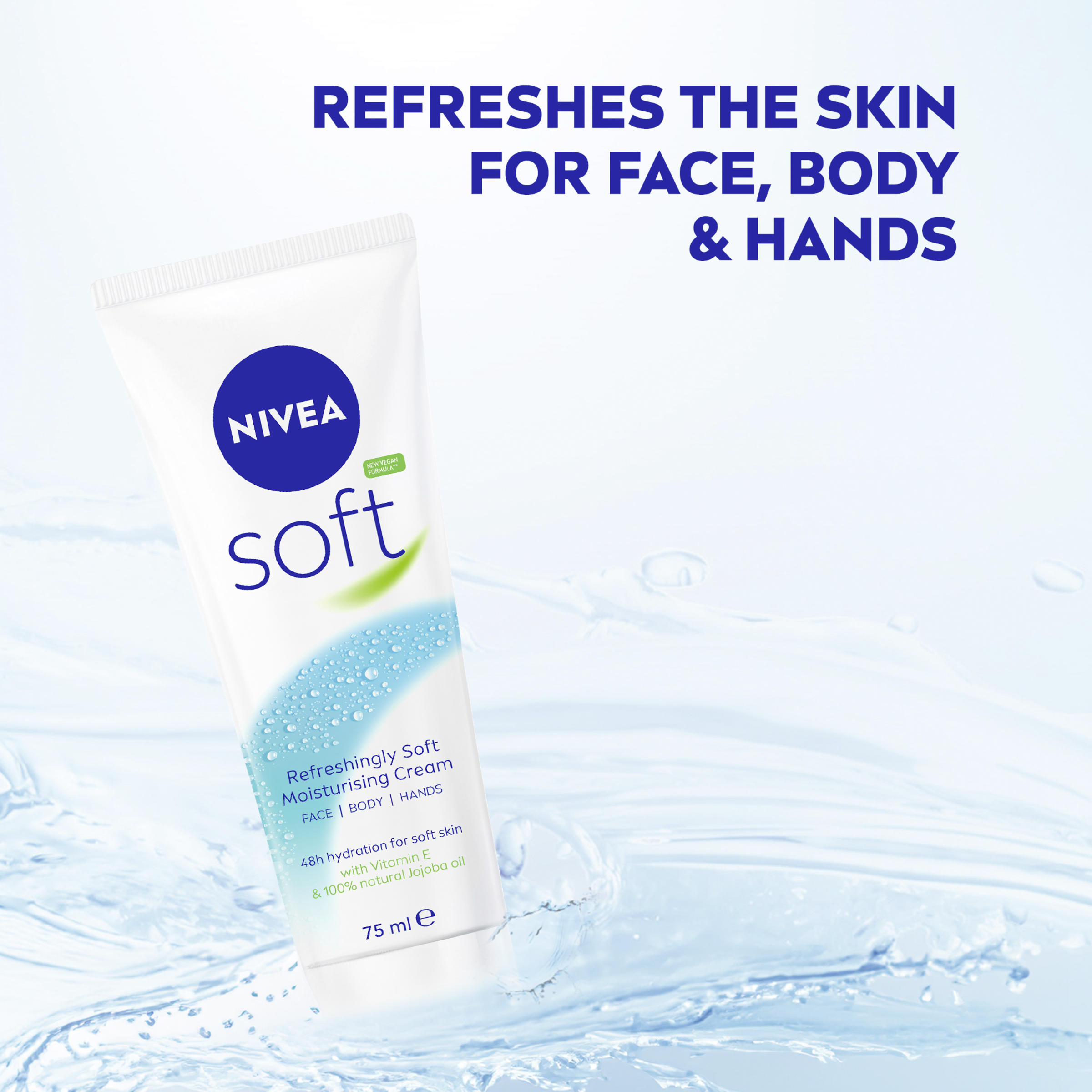 NIVEA SOFT MOISTURISING CREAM 75ML - Image 4