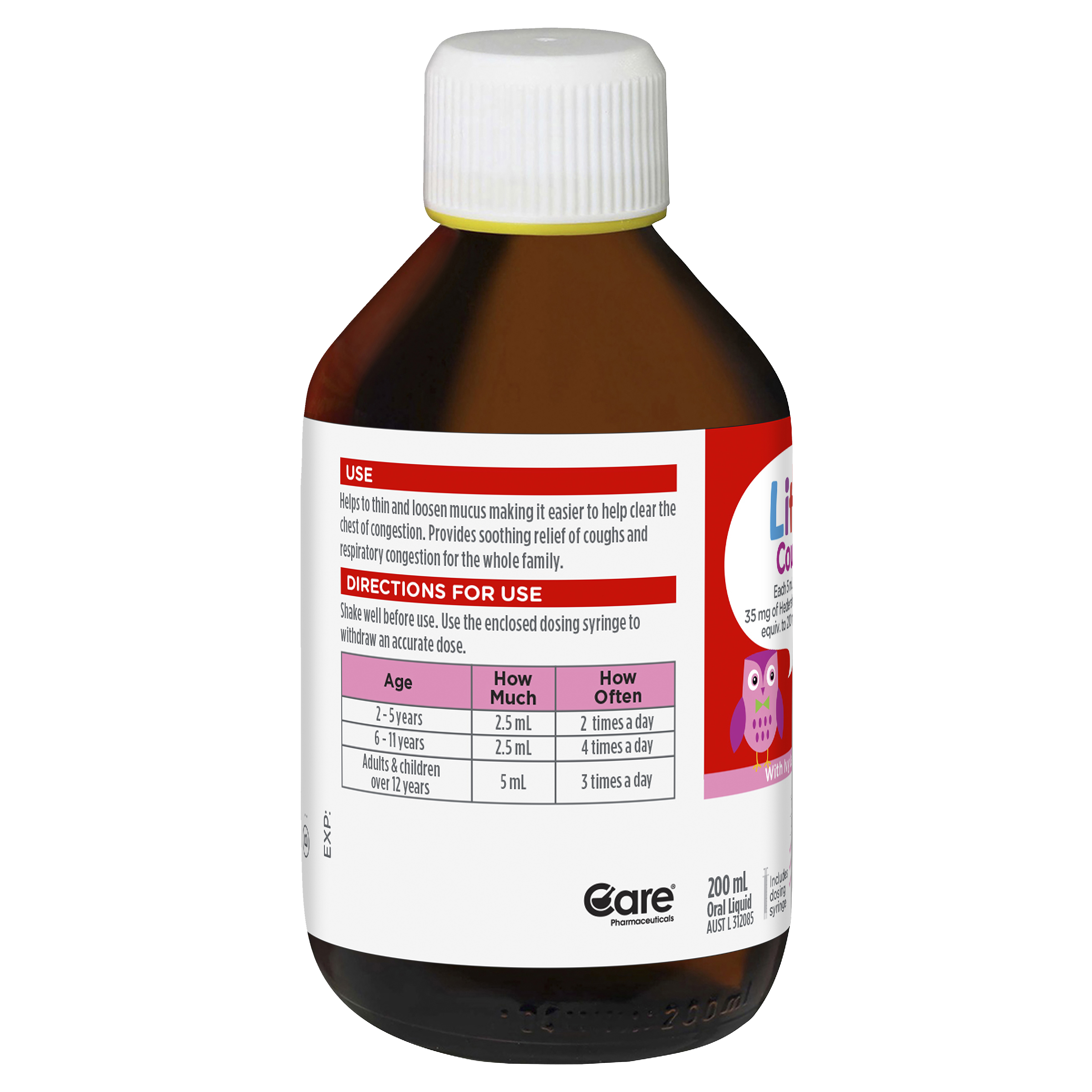 LITTLE COUGHS RASPBERRY 200ML - Image 9