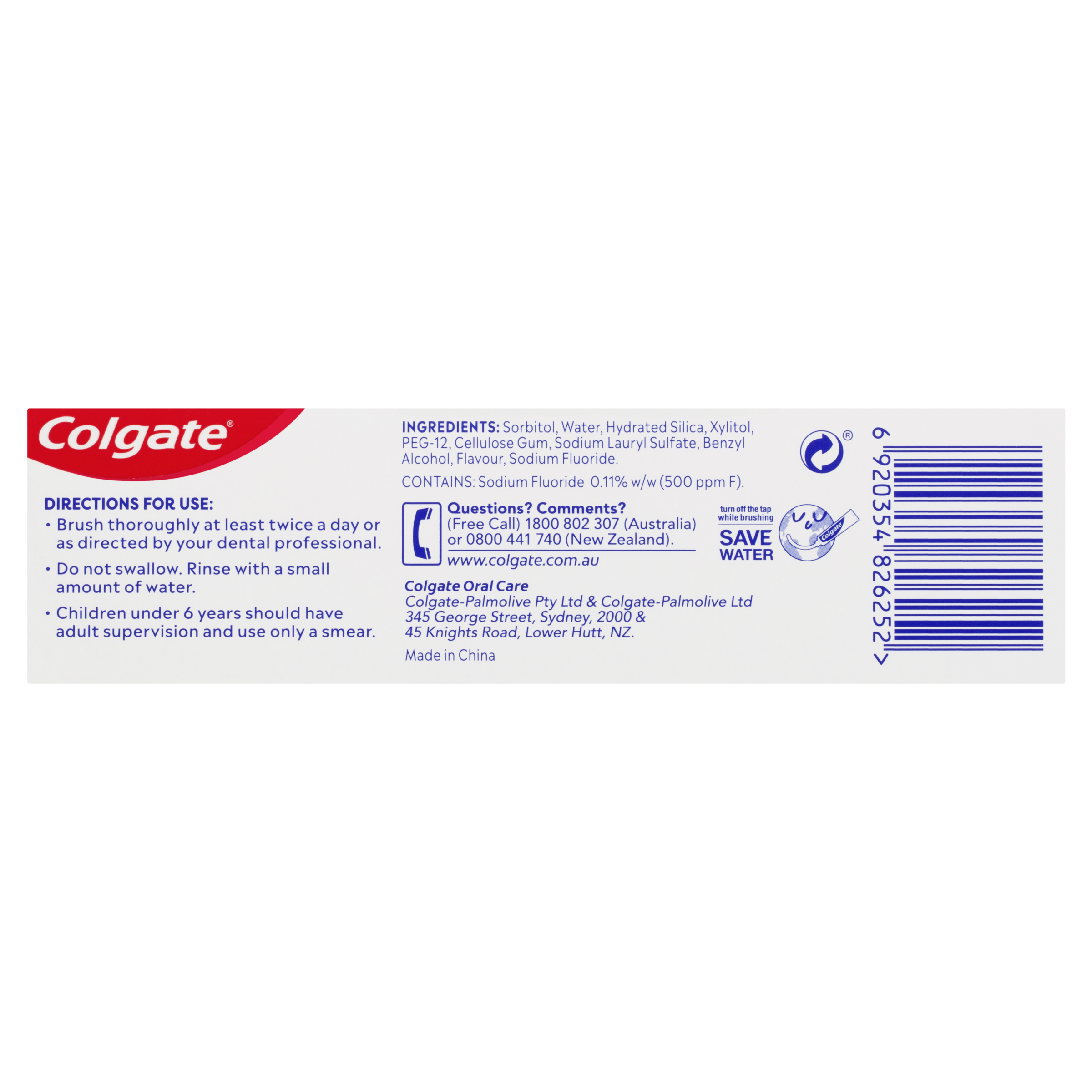 COLGATE TOOTHPASTE KIDS MILD FRUIT 0-3 YEARS 80G - Image 3