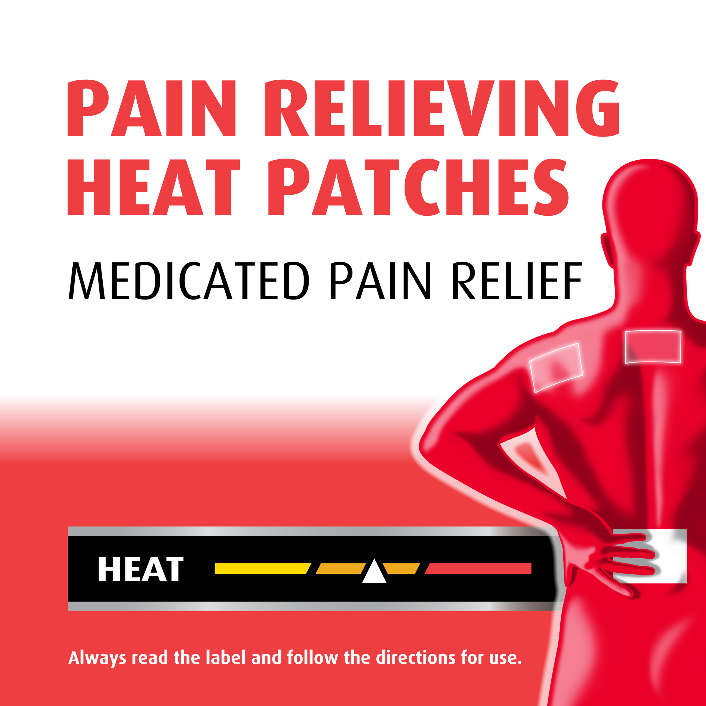 DENCORUB PAIN RELIEVING HEAT PATCHES 3 PACK - Image 9